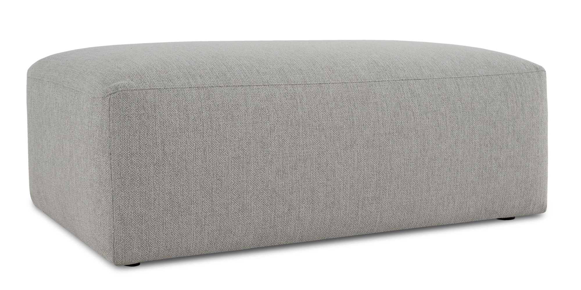 OTTO home Polsterhocker »Koa Pouf, Webstoff, Cord, Struktur, Chenille« Wellenunterfederung, weicher Lounge-Sitzkomfort
