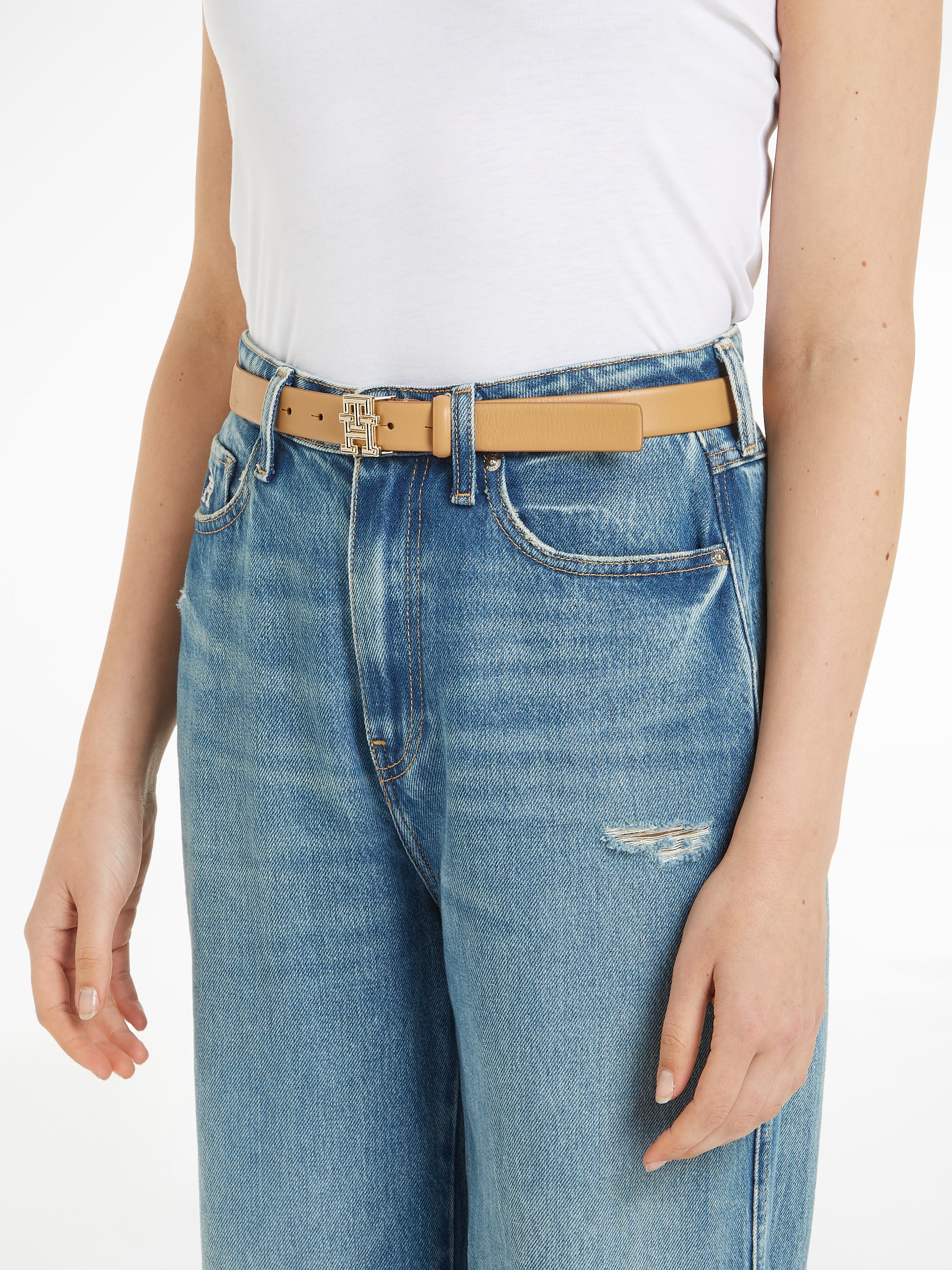 Tommy Hilfiger Ledergürtel »TH LOGO BOMBE 2.5«