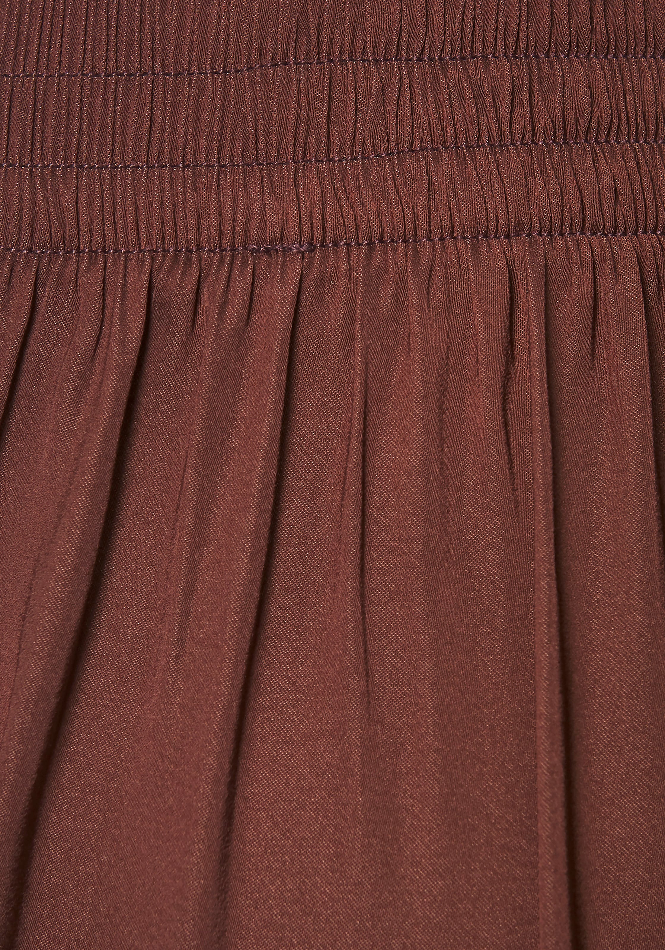 LASCANA Webhose, aus leichter Satinqualität, weite Palazzohose mit Taschen, Stoffhose