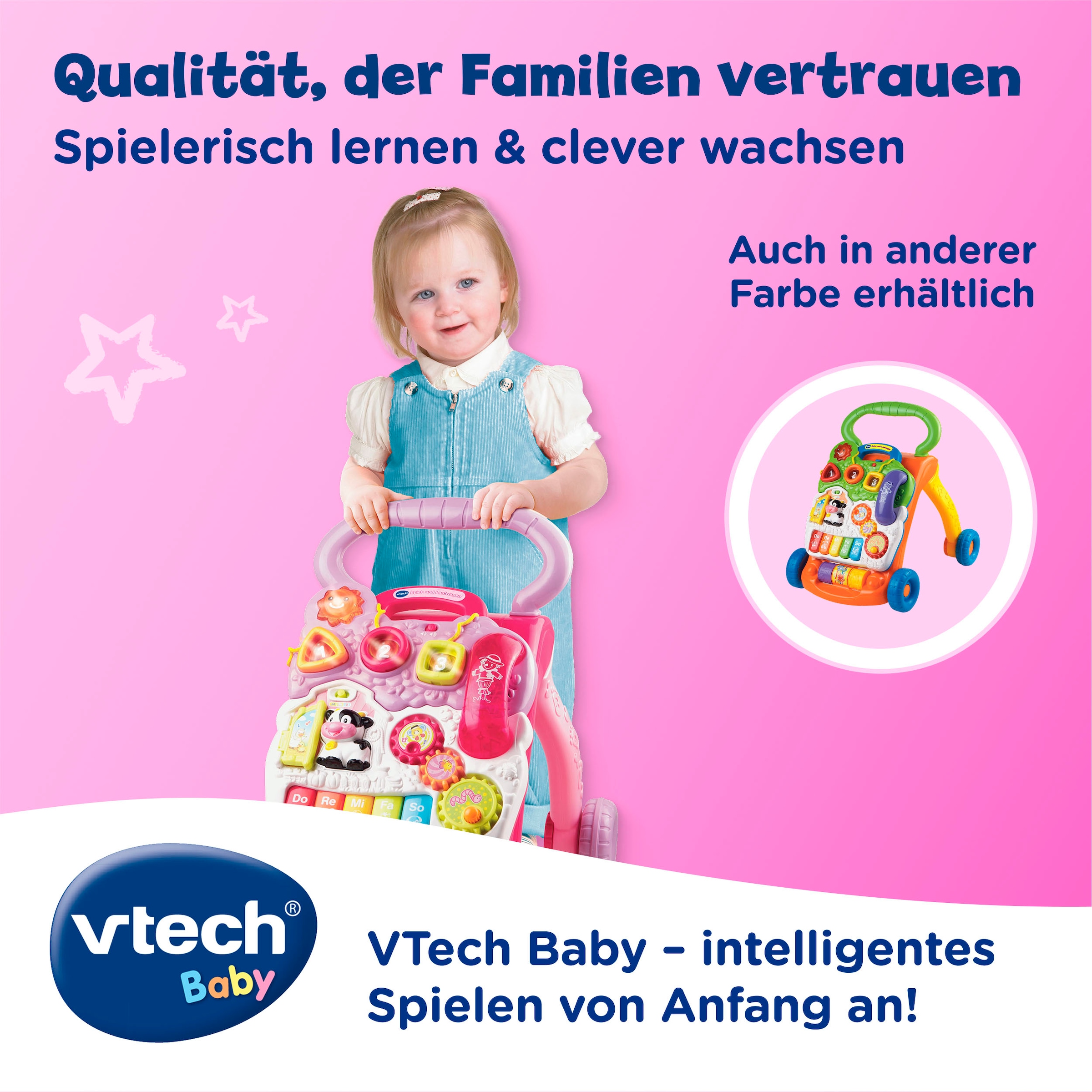 Vtech® Lauflernwagen »VTechBaby, Spiel-und Laufwagen« mit 11 Kindermelodien