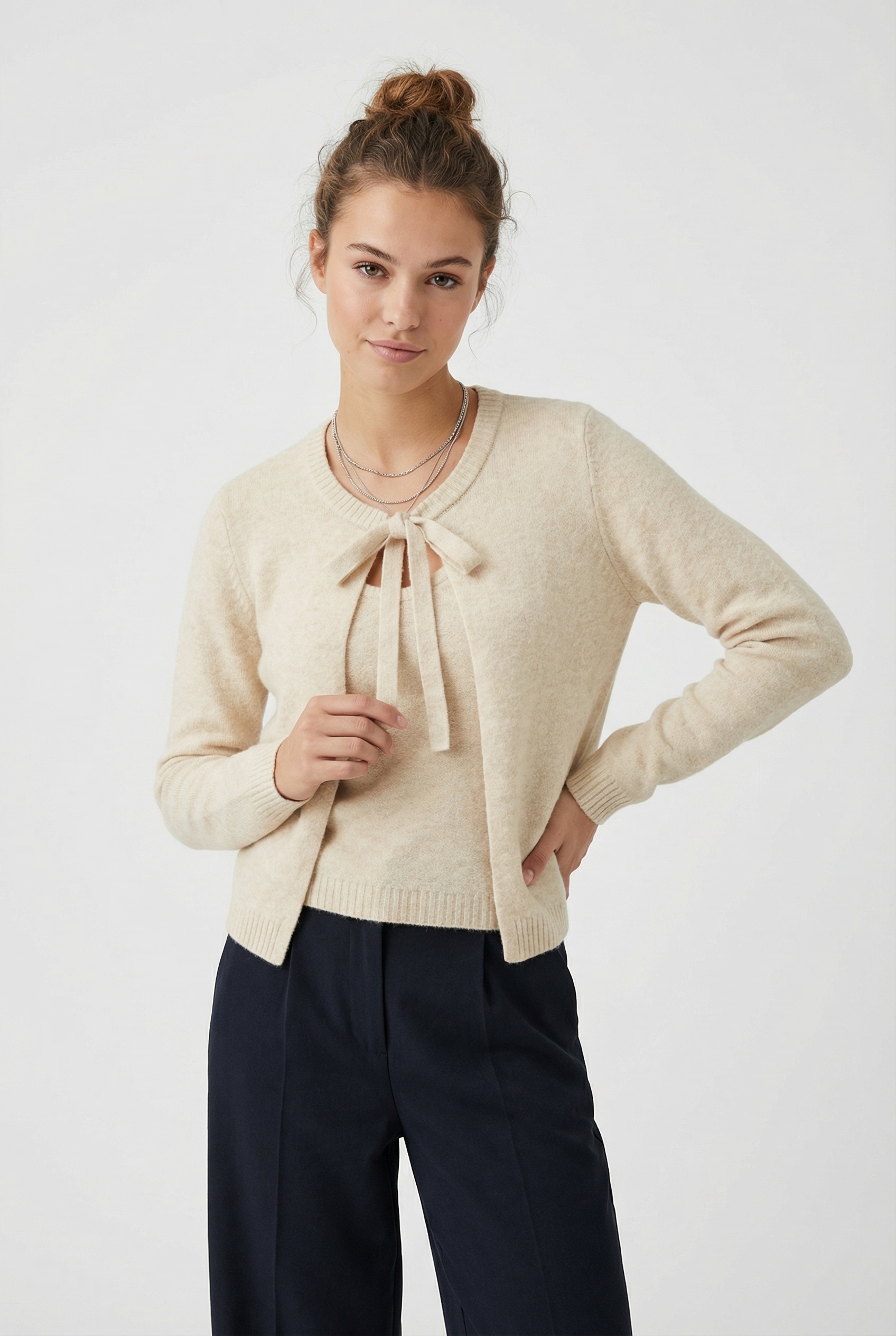 ONLY Strickjacke »ONLJESSIE LS ONE STRING CARDIGA KNT«