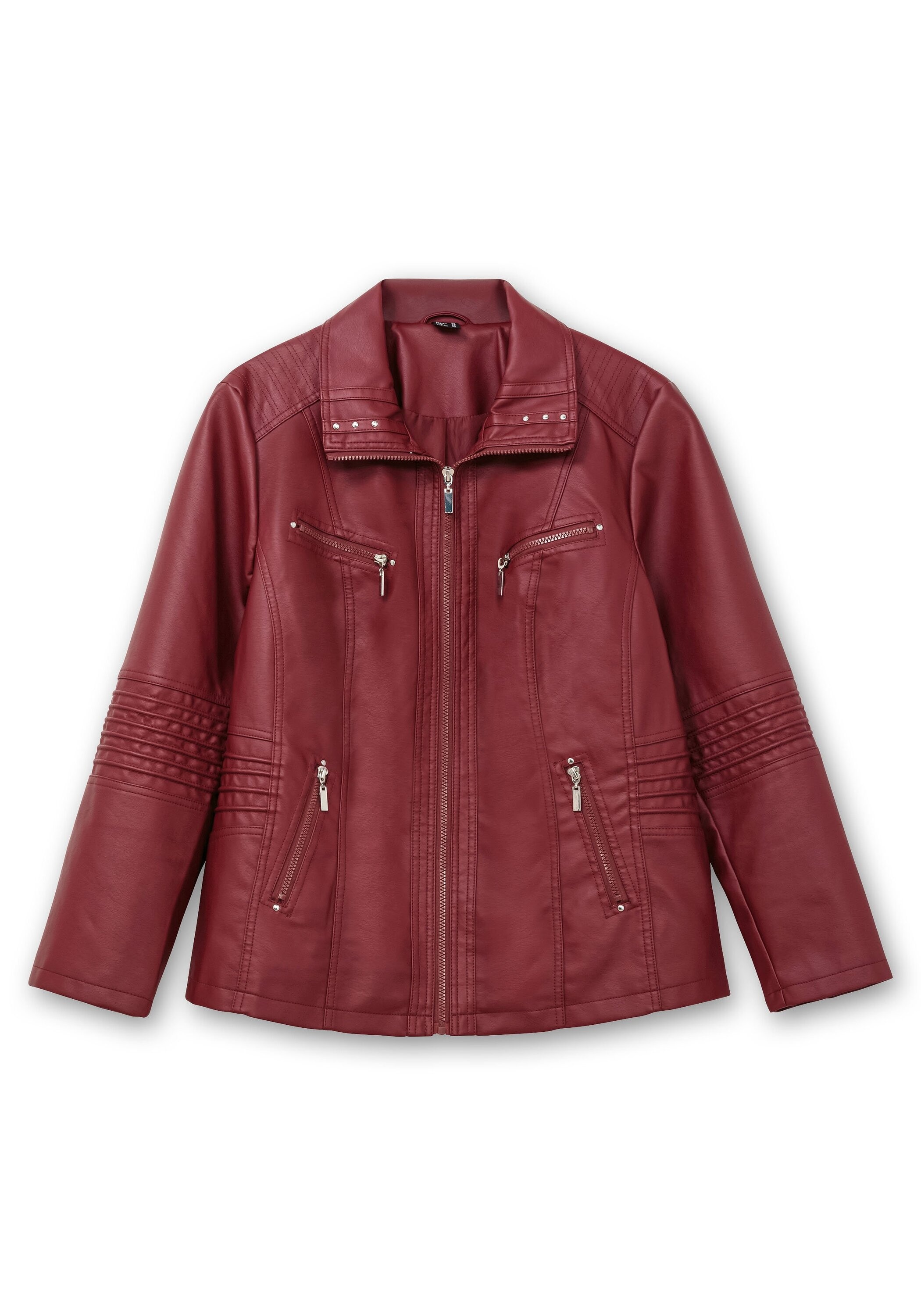 Sheego Lederimitatjacke »Bikerjacke im Bikerlook«