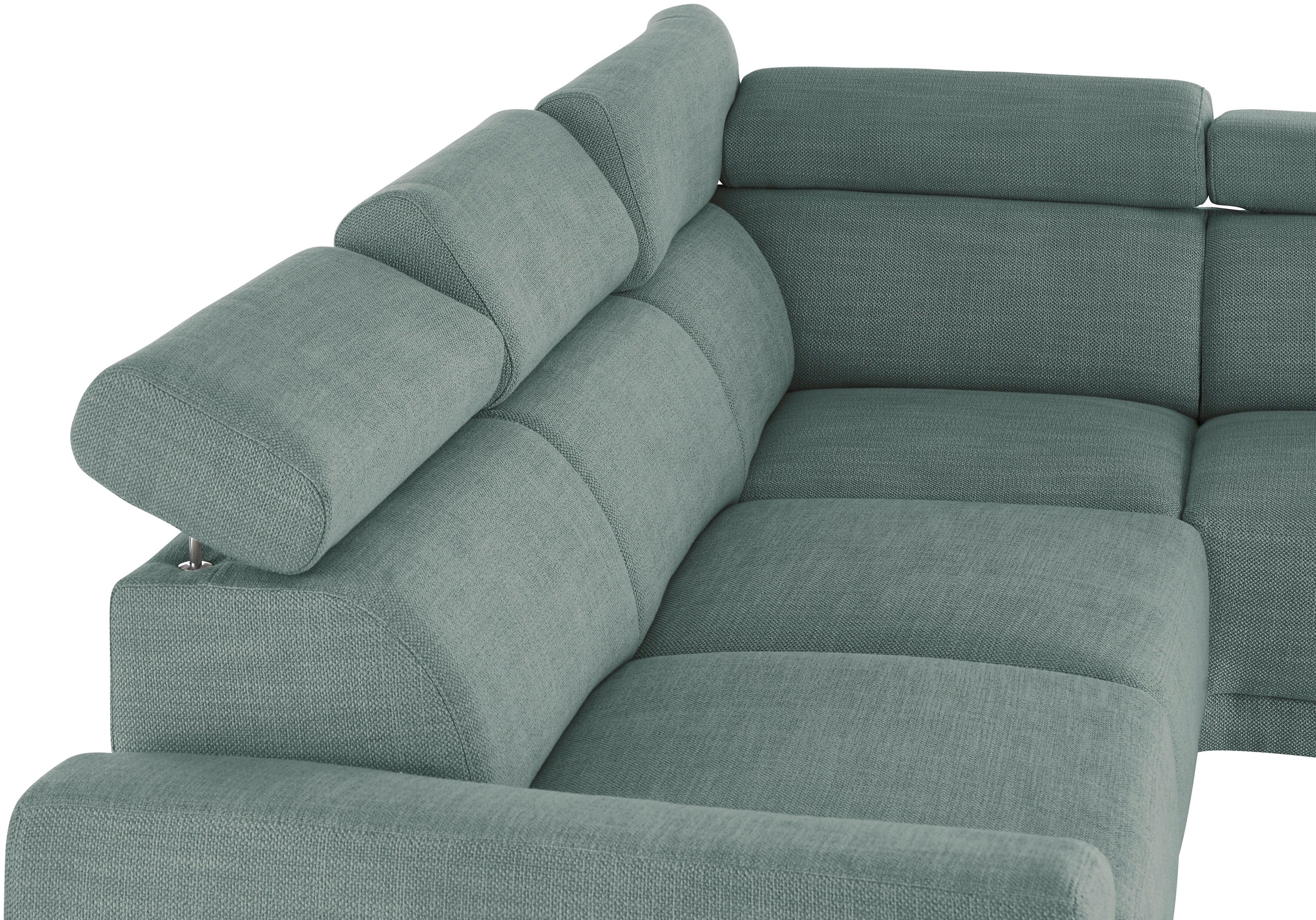 3C Candy Ecksofa »Greve Sofa immer mit manuelle Kopfteilverstellungen, modern, elegant«, wahlweise motorischer Sitzvorzug, bequem und zeitlos, L-Form