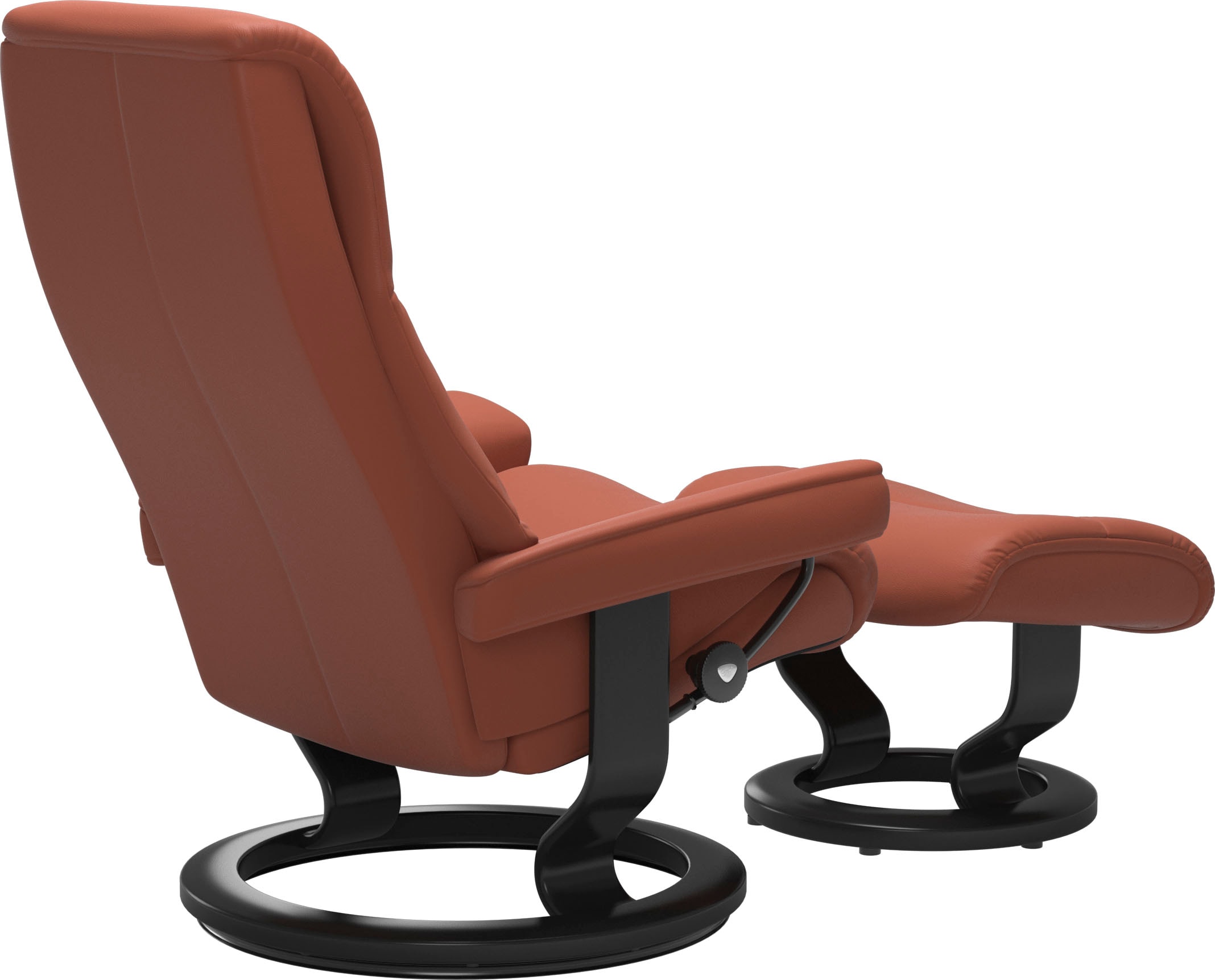 Stressless® Relaxsessel »View« Set, Relaxsessel mit Hocker,  mit Classic Base, Größe S,Gestell Schwarz