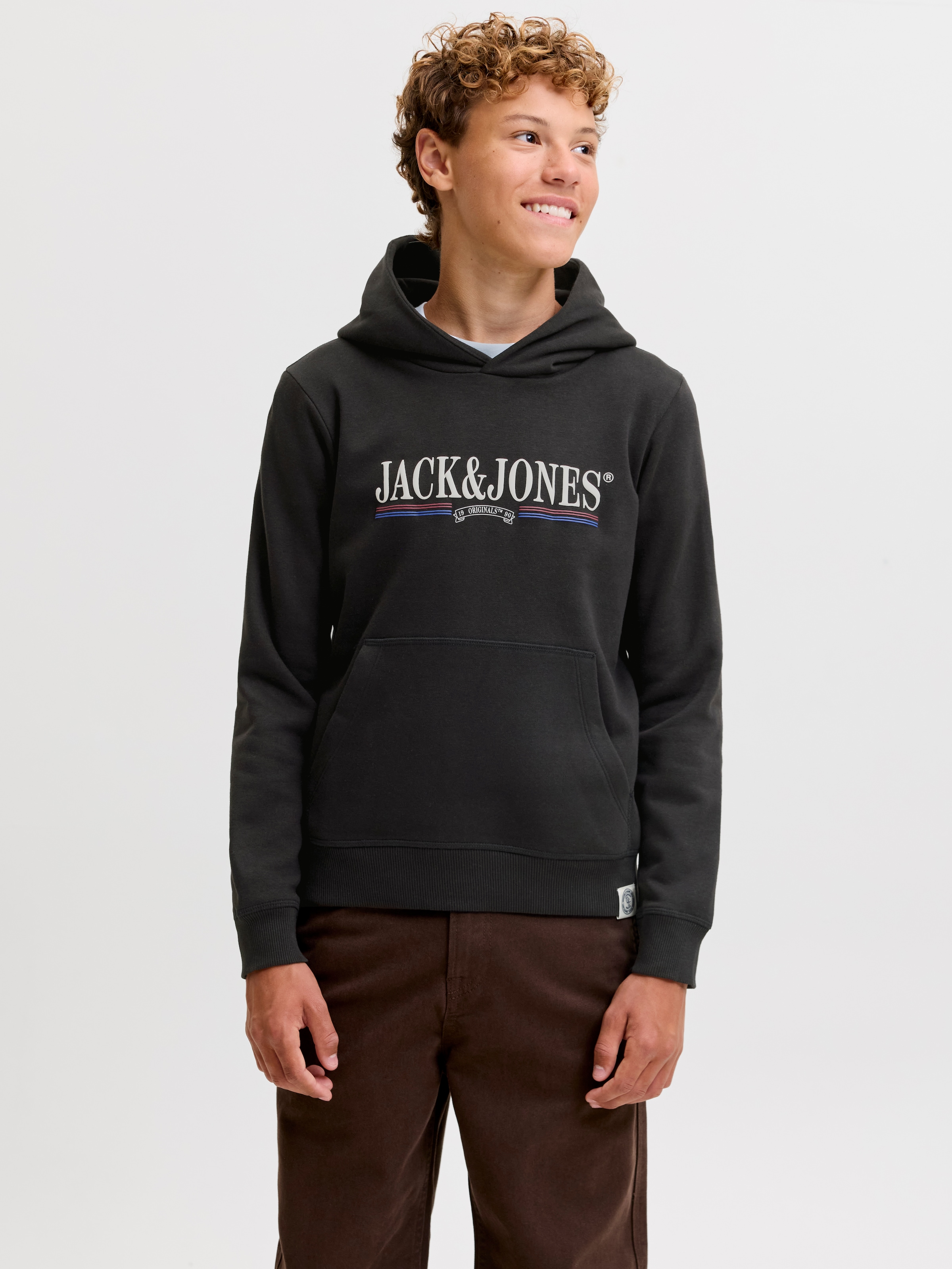 Jack & Jones Junior Kapuzensweatshirt »JORFREDERIKSBERG GRAPHIC BOX SH JNR«, Baumwollmischung, regular fit
