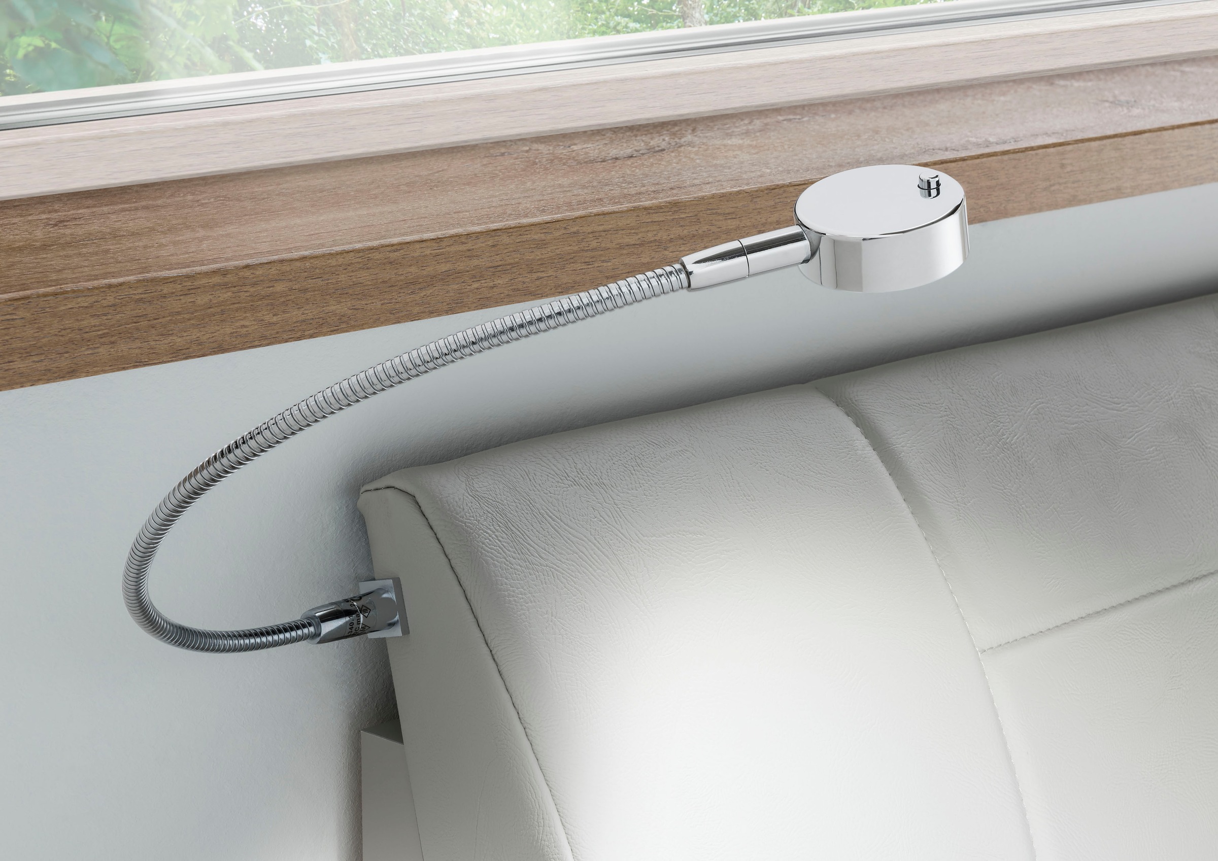 Wiemann Bettleuchte »Monaco« 2 Stk. 2-er Set in grau, Größe Höhe: 2 cm