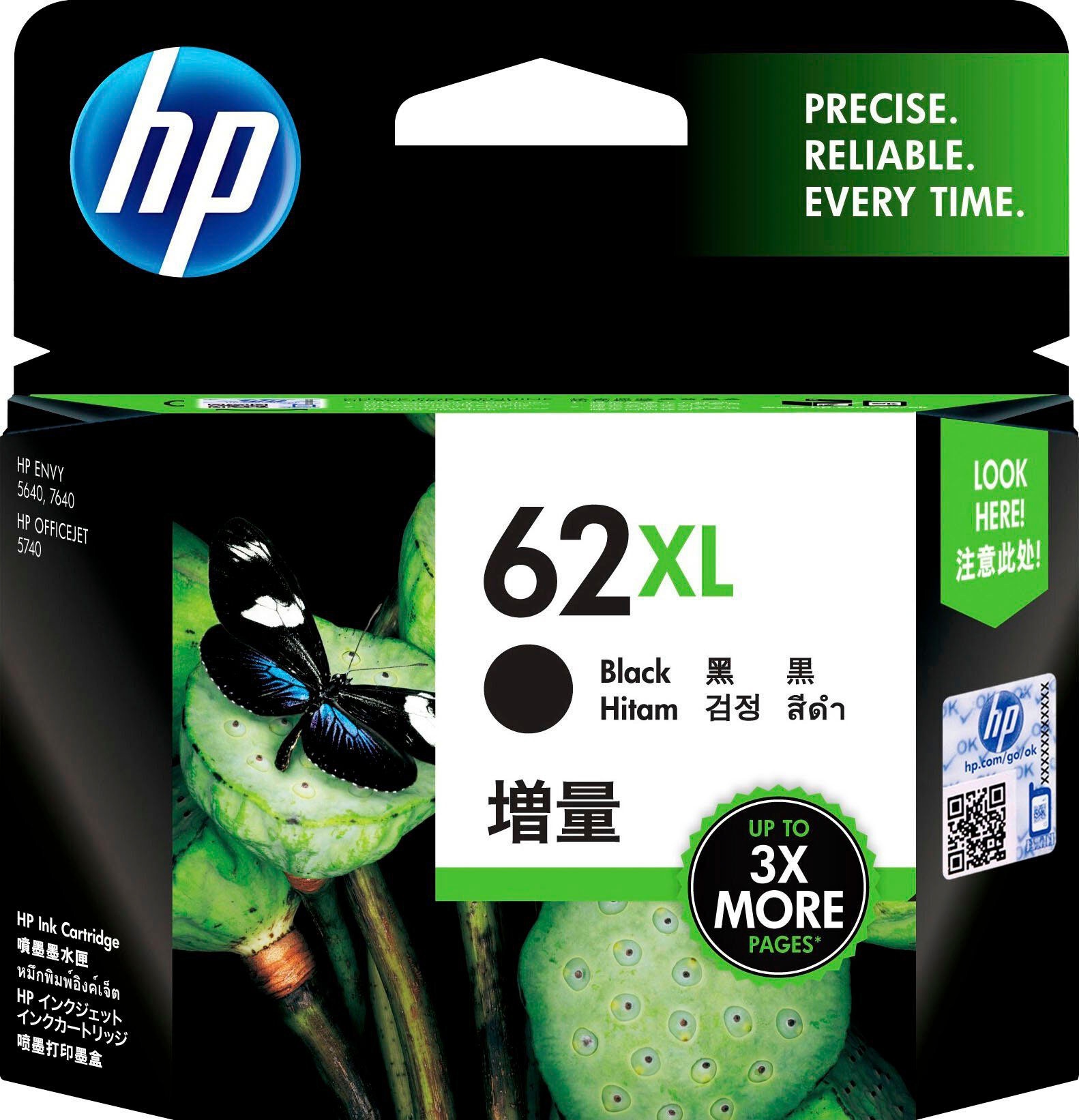 bestellen 62 XL schwarz bei (1 original »62XL«, OTTO Tintenpatrone St.), jetzt HP Druckerpatrone