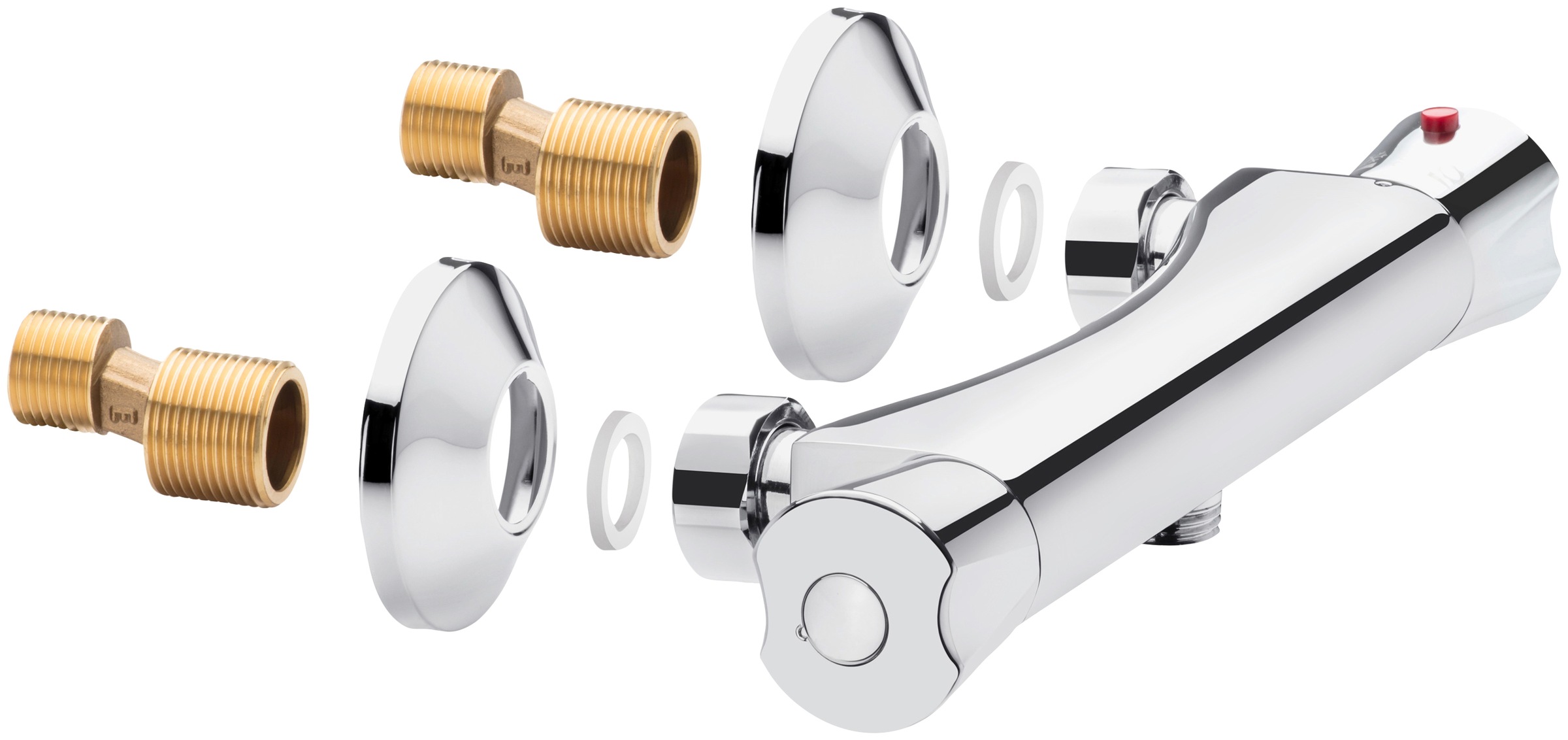 CORNAT Brausethermostat »Calma« Messing, verchromt