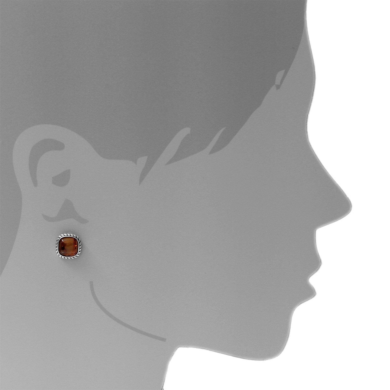 OSTSEE-SCHMUCK Paar Ohrstecker »- Franziska - Silber 925/000 - Bernstein«