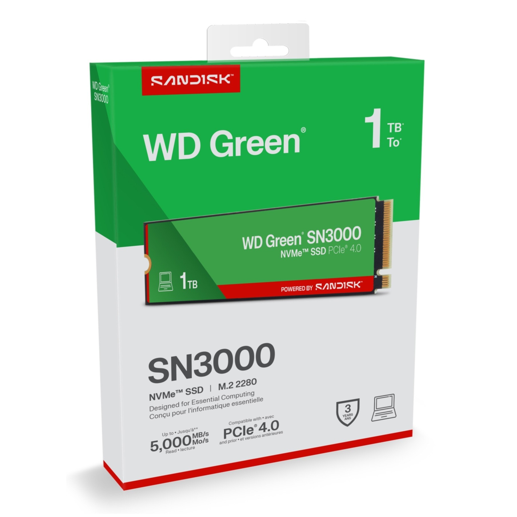 Sandisk interne SSD »WD Green SN3000 NVMe« 1 TB