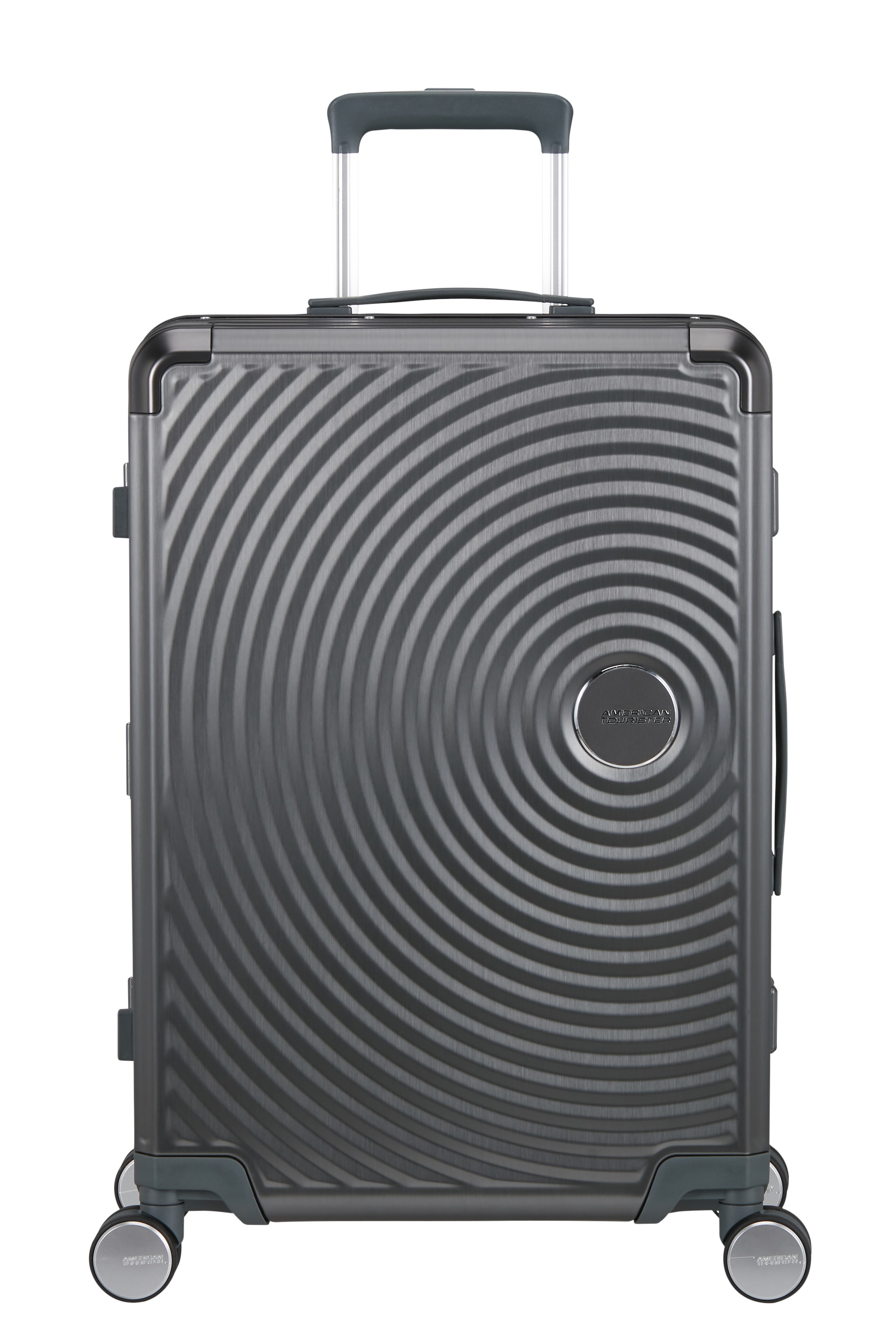 American Tourister® Hartschalen-Trolley »SOUNDBOX ALU, verschiedene Größen und Farben« 73 l 4 Rollen Hartschalen-Koffer zwei TSA-Schlösser Aluminium-Koffer