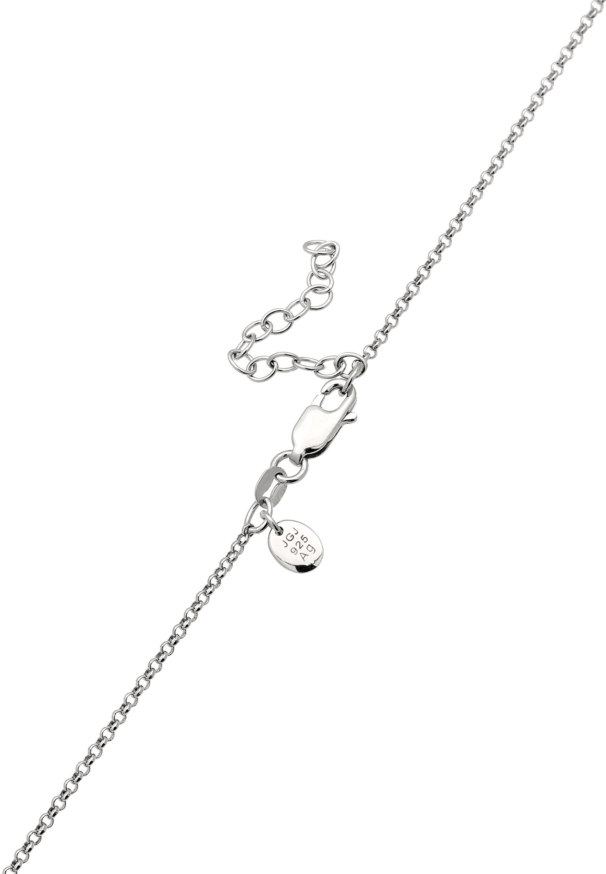 Elli Premium Choker »Halskette Mit Kristallen von Swarovski® Weiß 925 Sterling Silber«