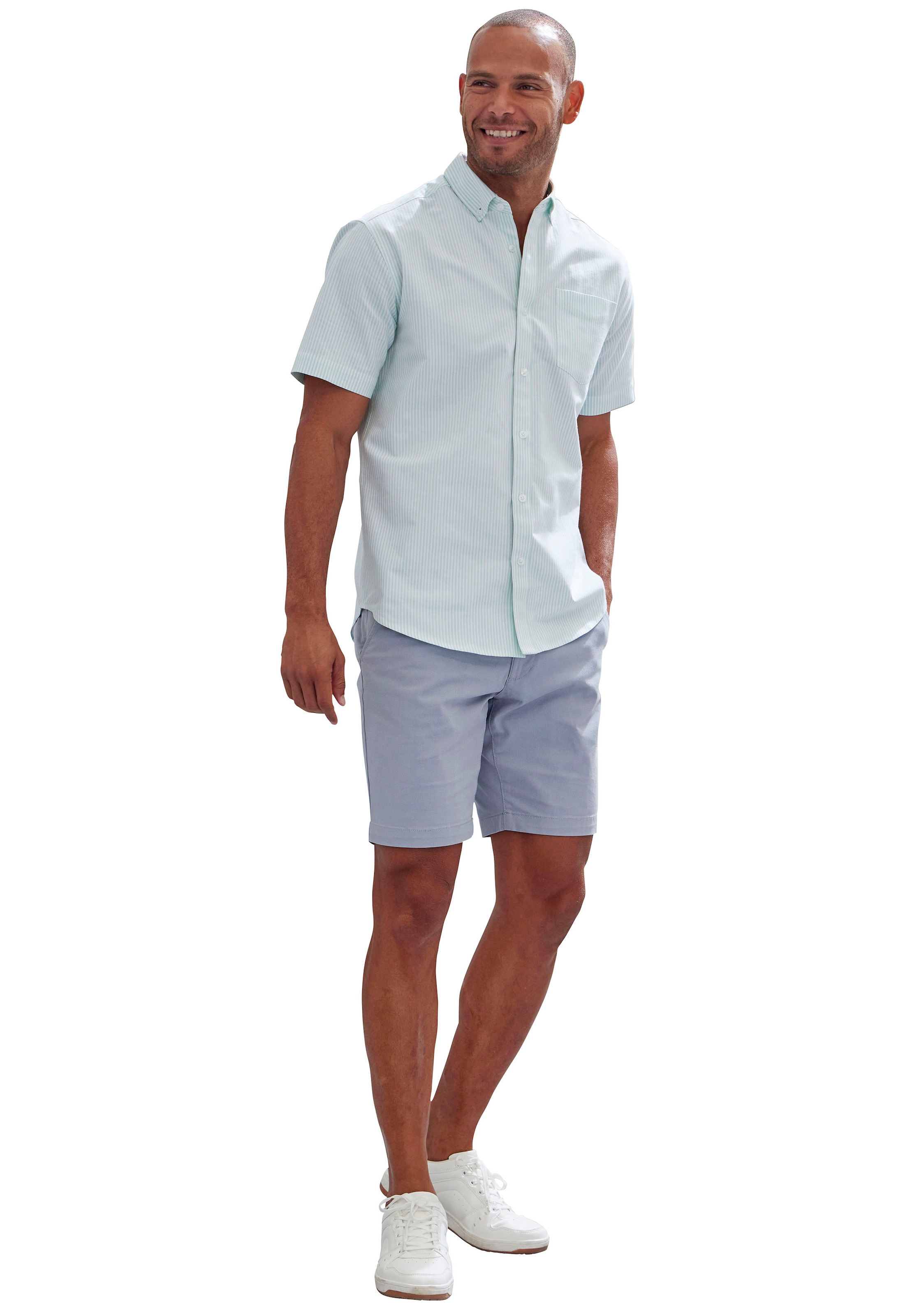 H.I.S Kurzarmhemd »Regular fit« Oxfordhemd kurzarm mit Button-down-Kragen aus reiner Baumwolle