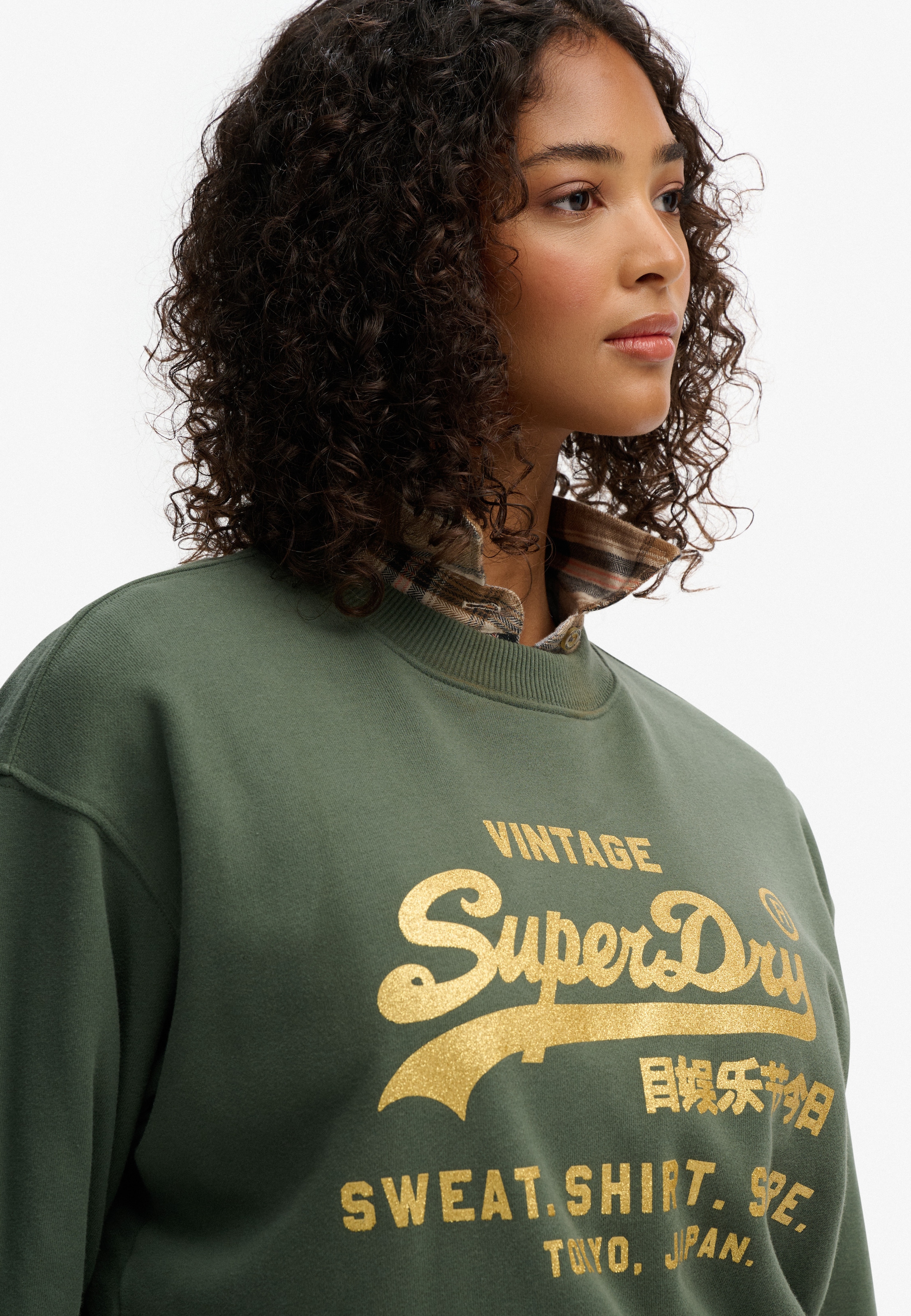 Superdry Sweatshirt »EMBELLISHED VL LOOSE CREW«