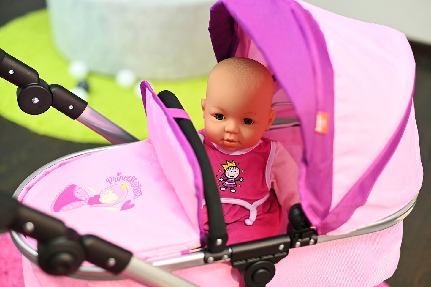 Knorrtoys® Kombi-Puppenwagen »Boonk, princess pink«, mit Wickeltasche