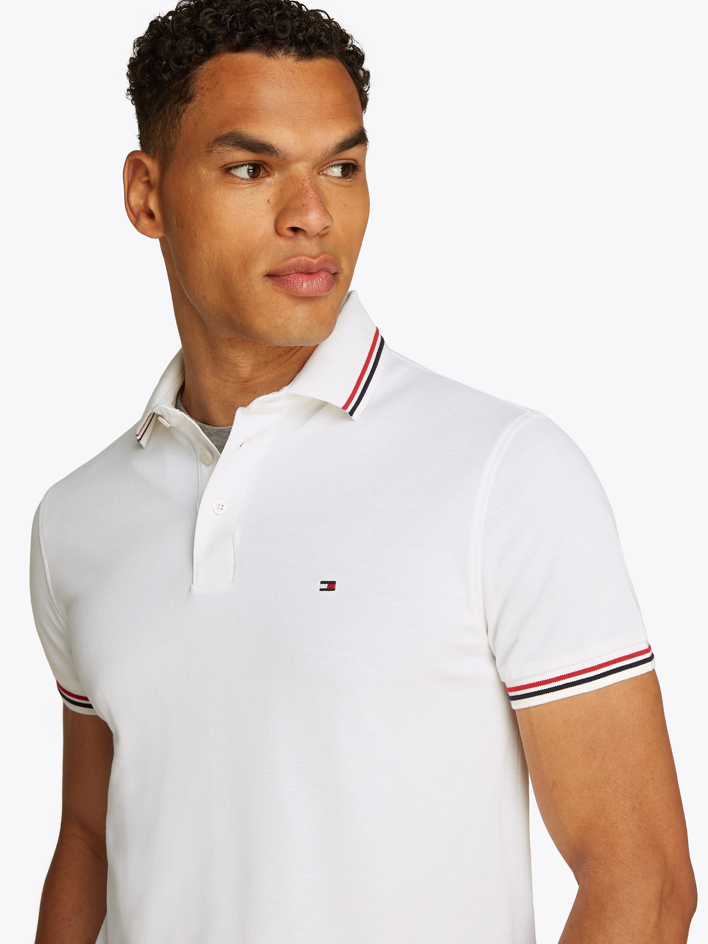 Tommy Hilfiger Poloshirt »TIPPED SLIM FIT POLO«, mit Kontrast-Details