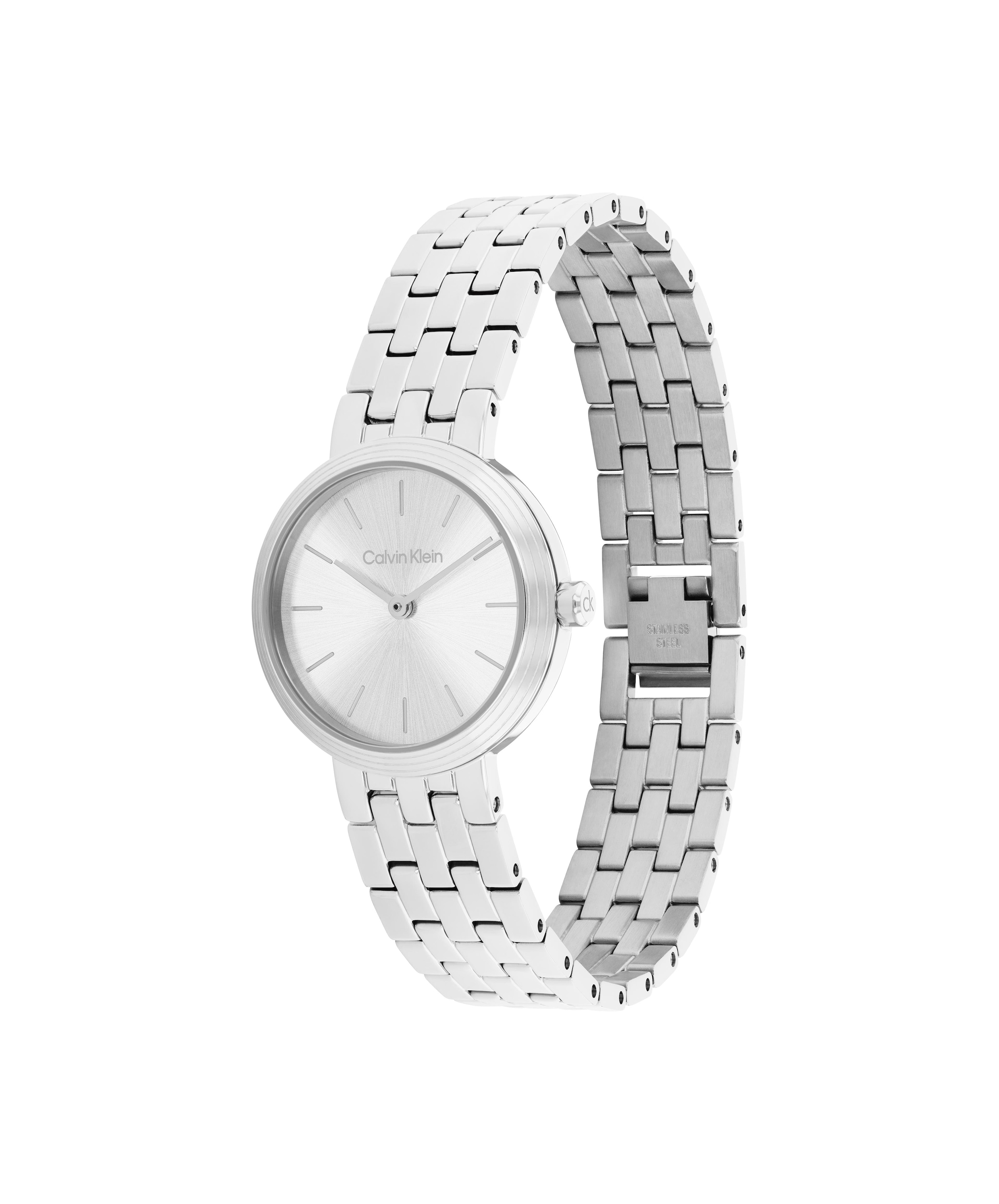 Calvin Klein Quarzuhr »FORME« Armbanduhr, Damenuhr, Edelstahlarmband, analog