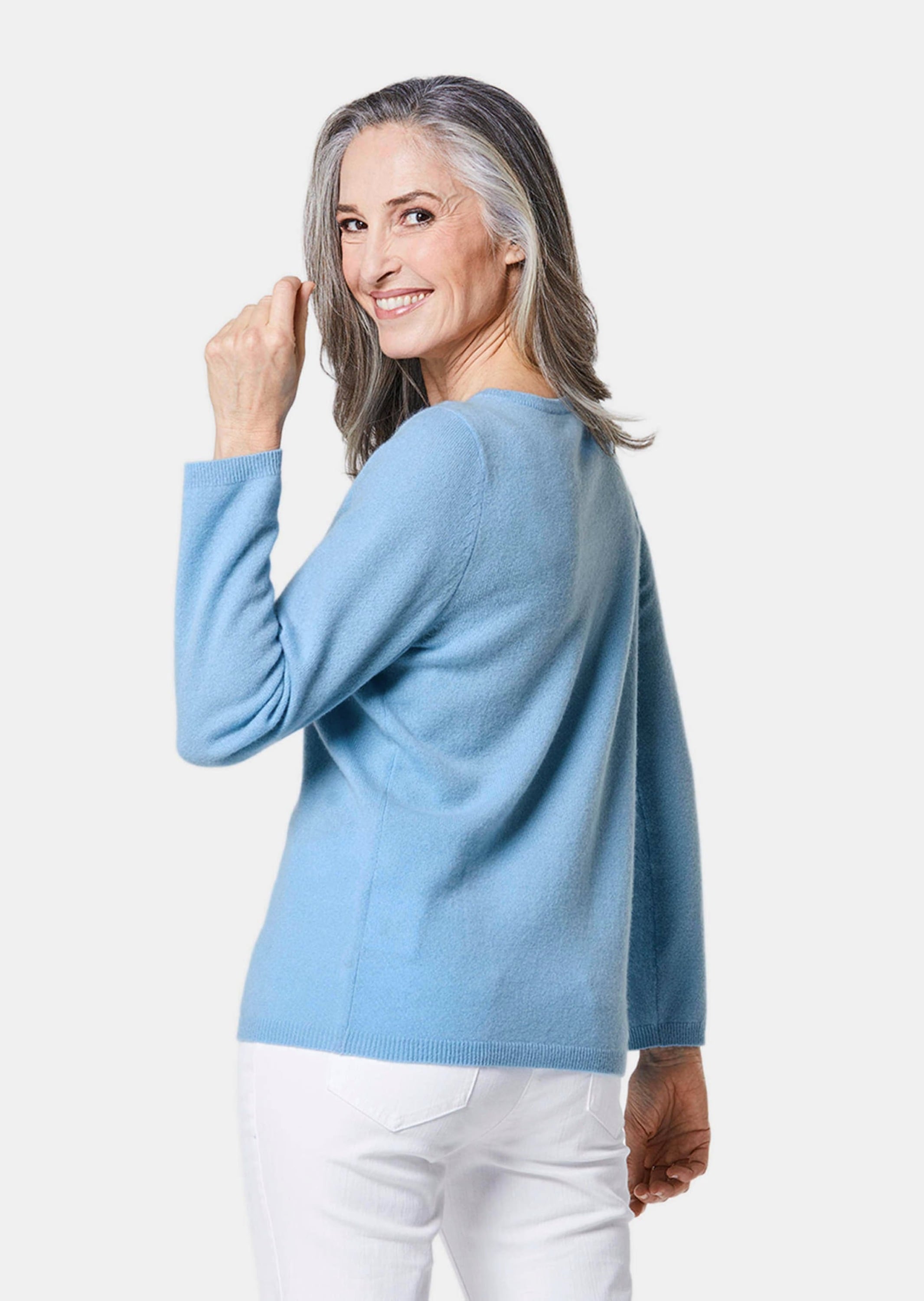 GOLDNER Strickpullover »Kurzgröße Kaschmirpullover mit U-Boot Ausschnitt«