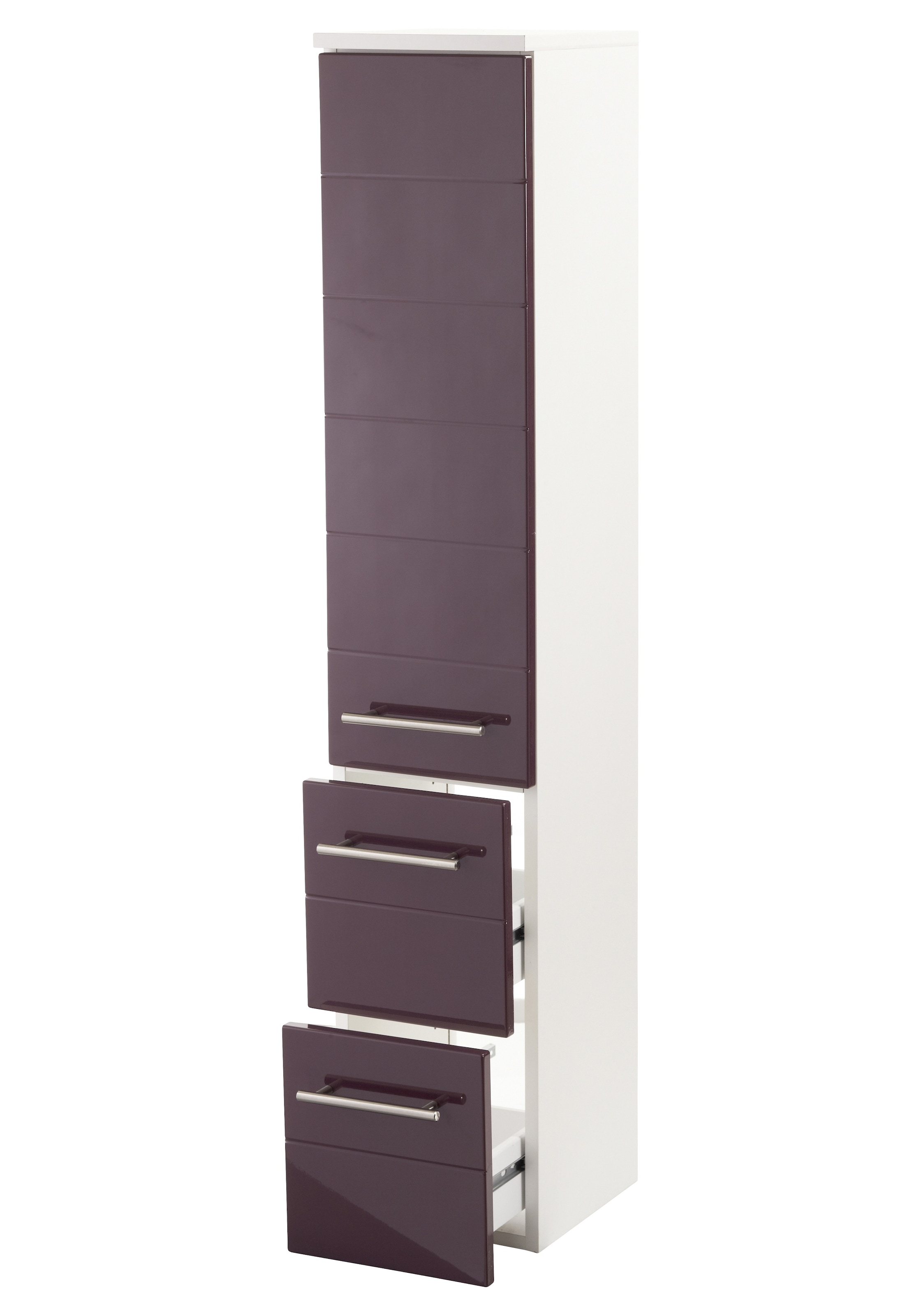 welltime Midischrank »Porto«, Breite 25 cm, mit hochglänzenden Fronten