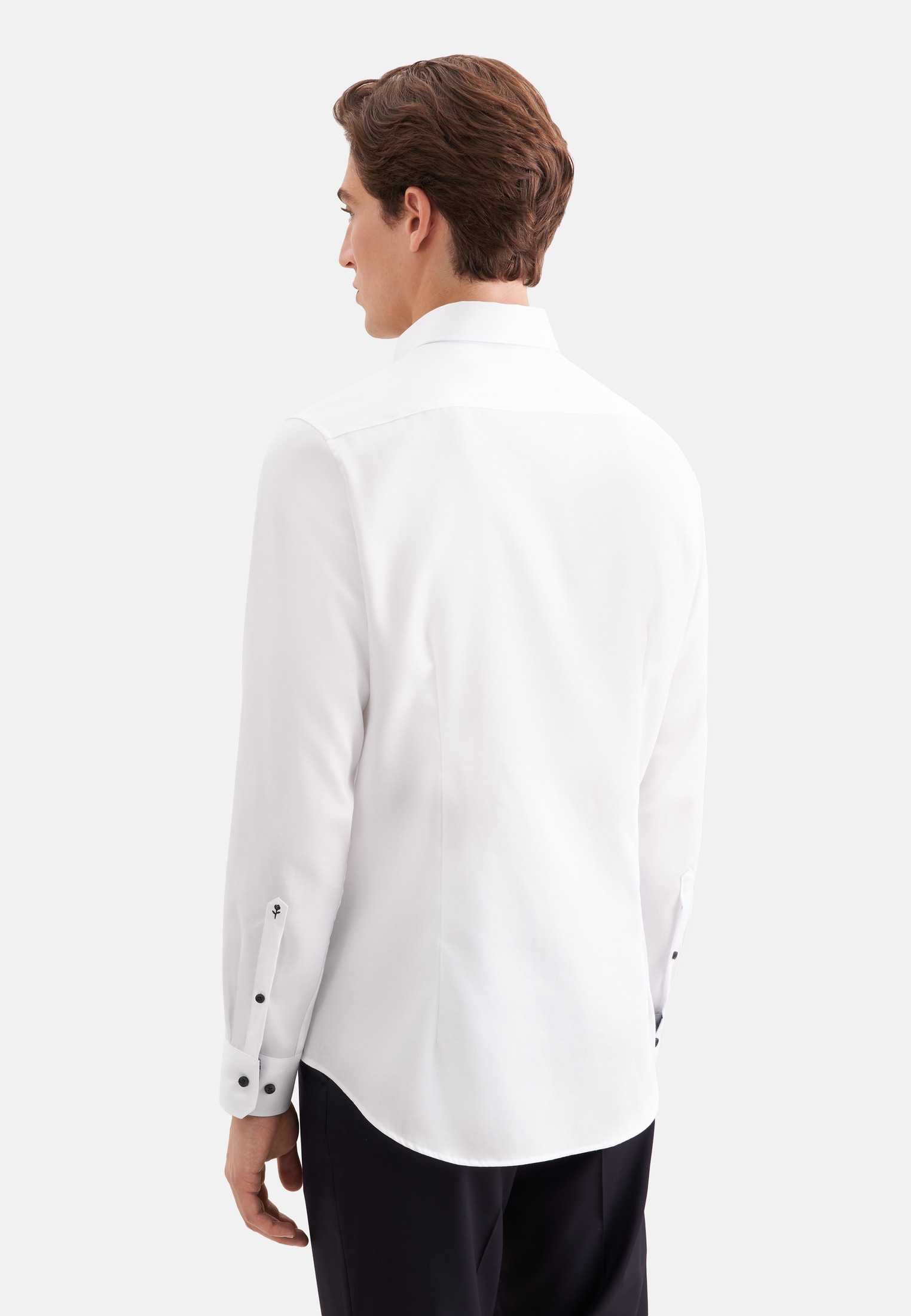 seidensticker Businesshemd »Schwarze Rose« Slim 1/1 Button-Down-Kragen Uni