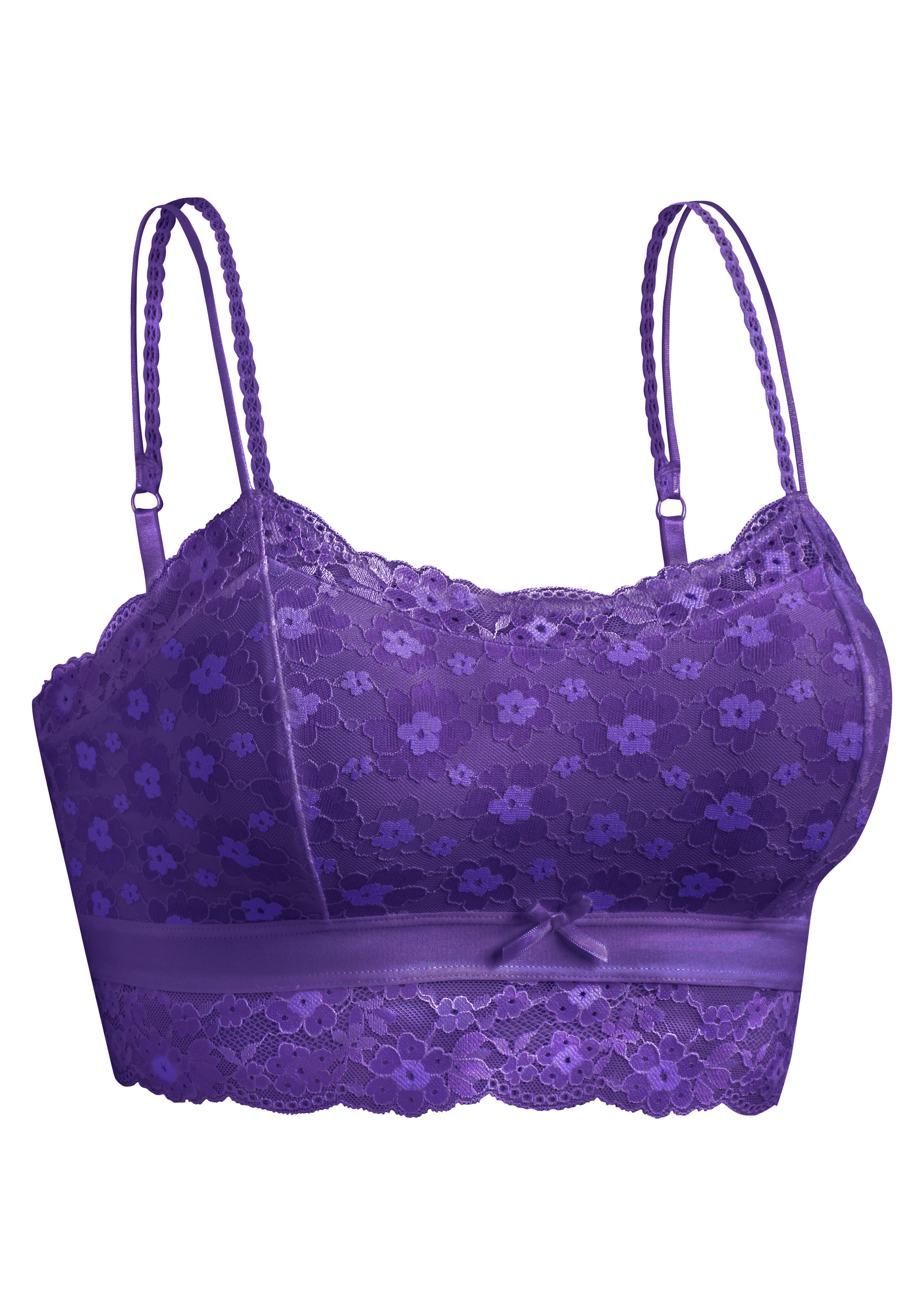 Vivance Bralette-BH, aus blumiger Spitze in leichter Longform, sexy Dessous