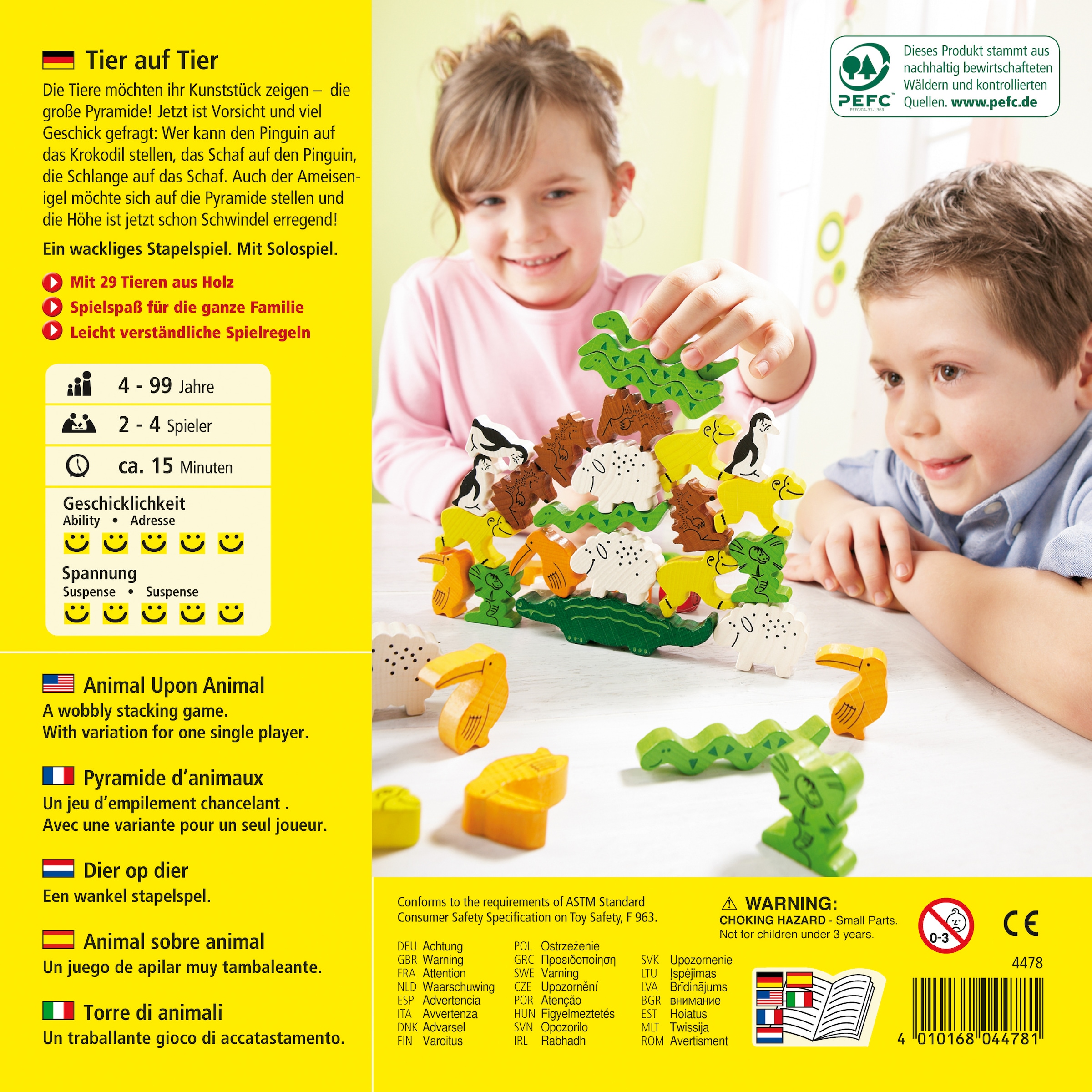 Haba Spiel »Tier auf Tier«, Made in Germany