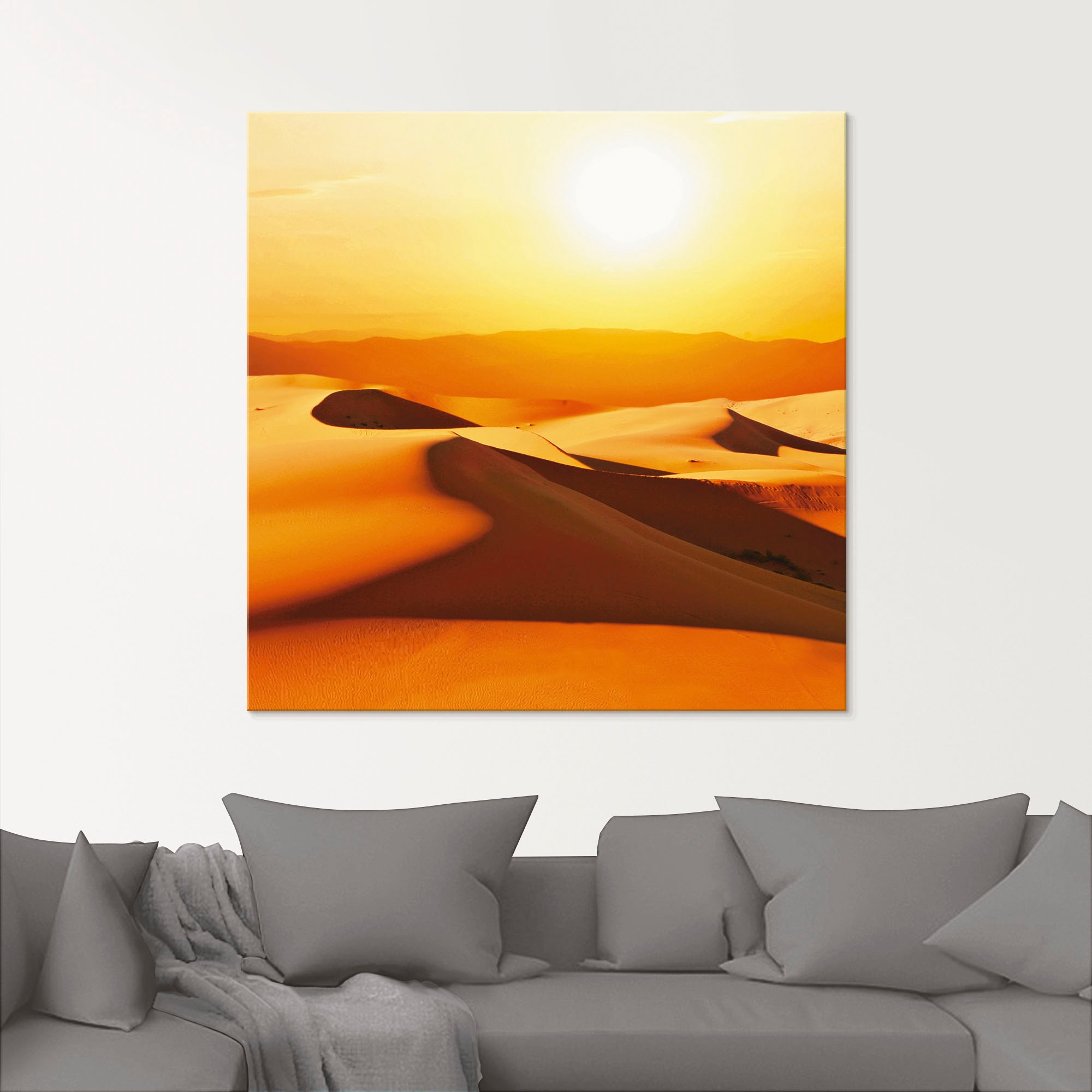 Artland Glasbild »Dünen«, Wüste, (1 St.), in verschiedenen Größen