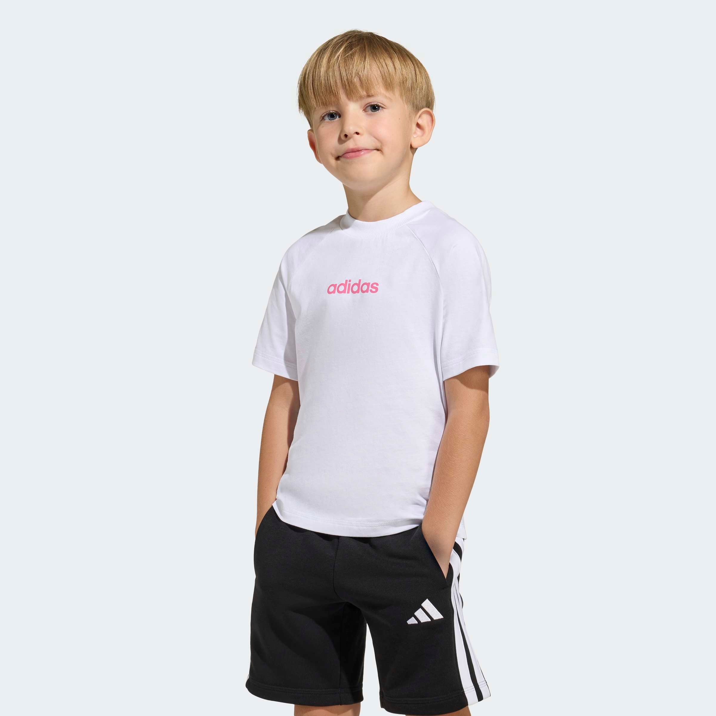 adidas Sportswear T-Shirt »LK LIN TEE 160« für Kinder, Rundhalsausschnitt, ohne Verschluss, weiches Material