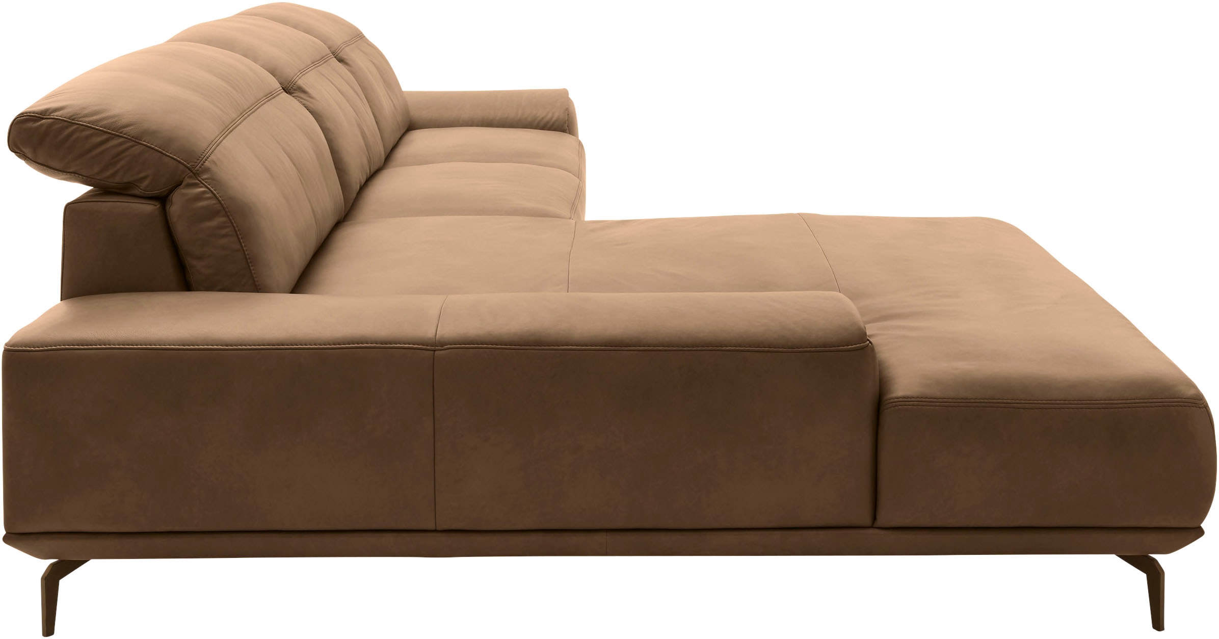 Musterring Wohnlandschaft »MR 2490«, Bronze-Fuß Sitzhöhe 46cm, wahlweise mit Funktionen, Maße 342 x 207 cm
