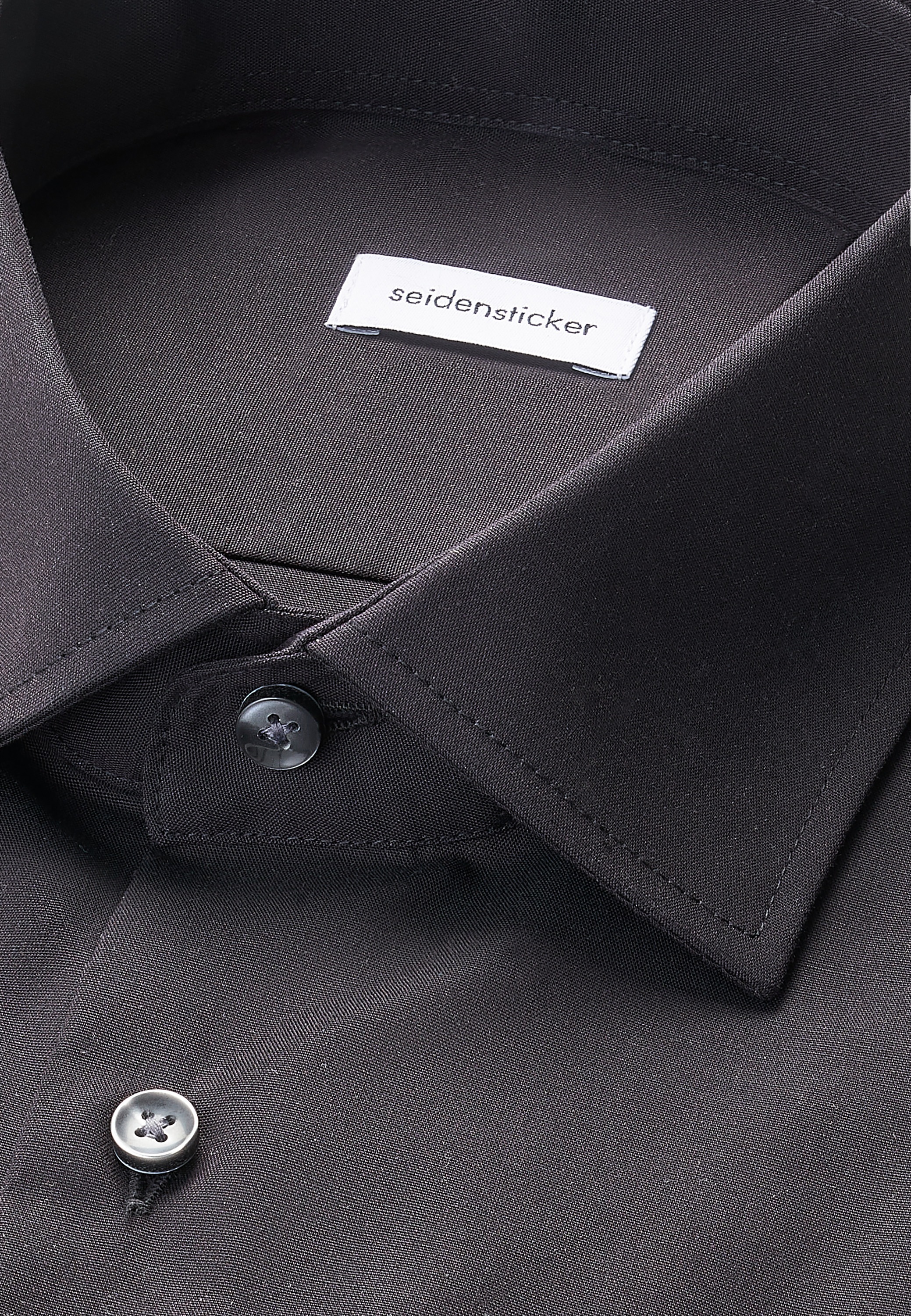 seidensticker Businesshemd »Schwarze Rose« Regular 1/1 Kentkragen Uni