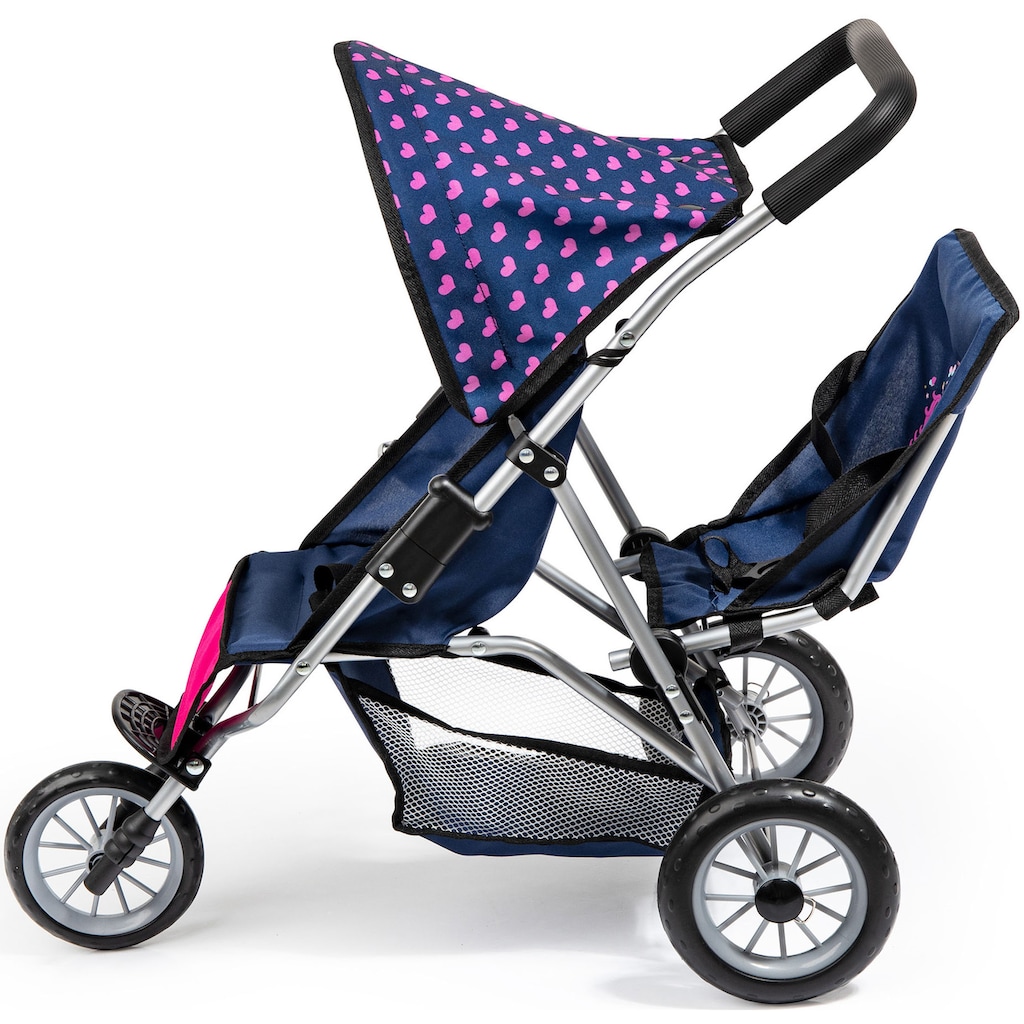 Bayer Puppen-Zwillingsbuggy »Jogger, blau«