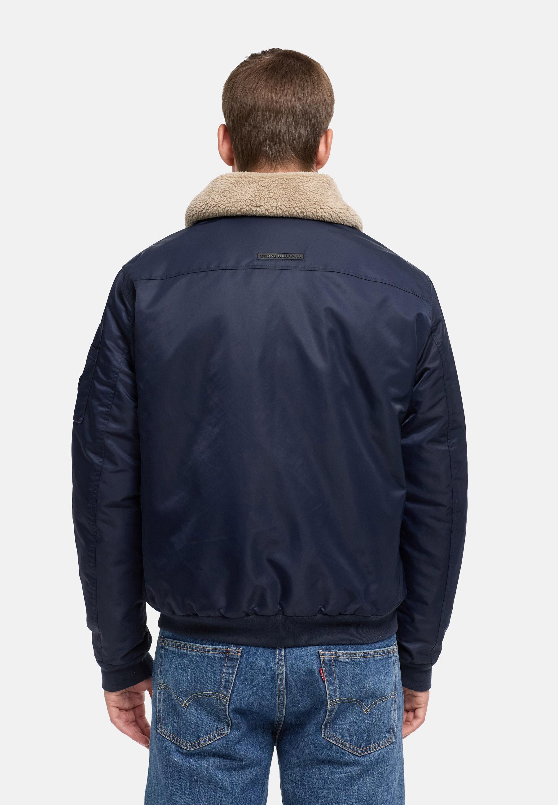 Stone Harbour Winterjacke »Winterjacke Somaeel XX« ohne Kapuze Warme Herren Hybridjacke mit Teddykragen