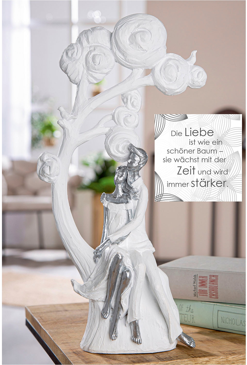 Casablanca by Gilde Dekofigur »Figur Paar; Baum Tree of love weiß H. 39,5 cm«