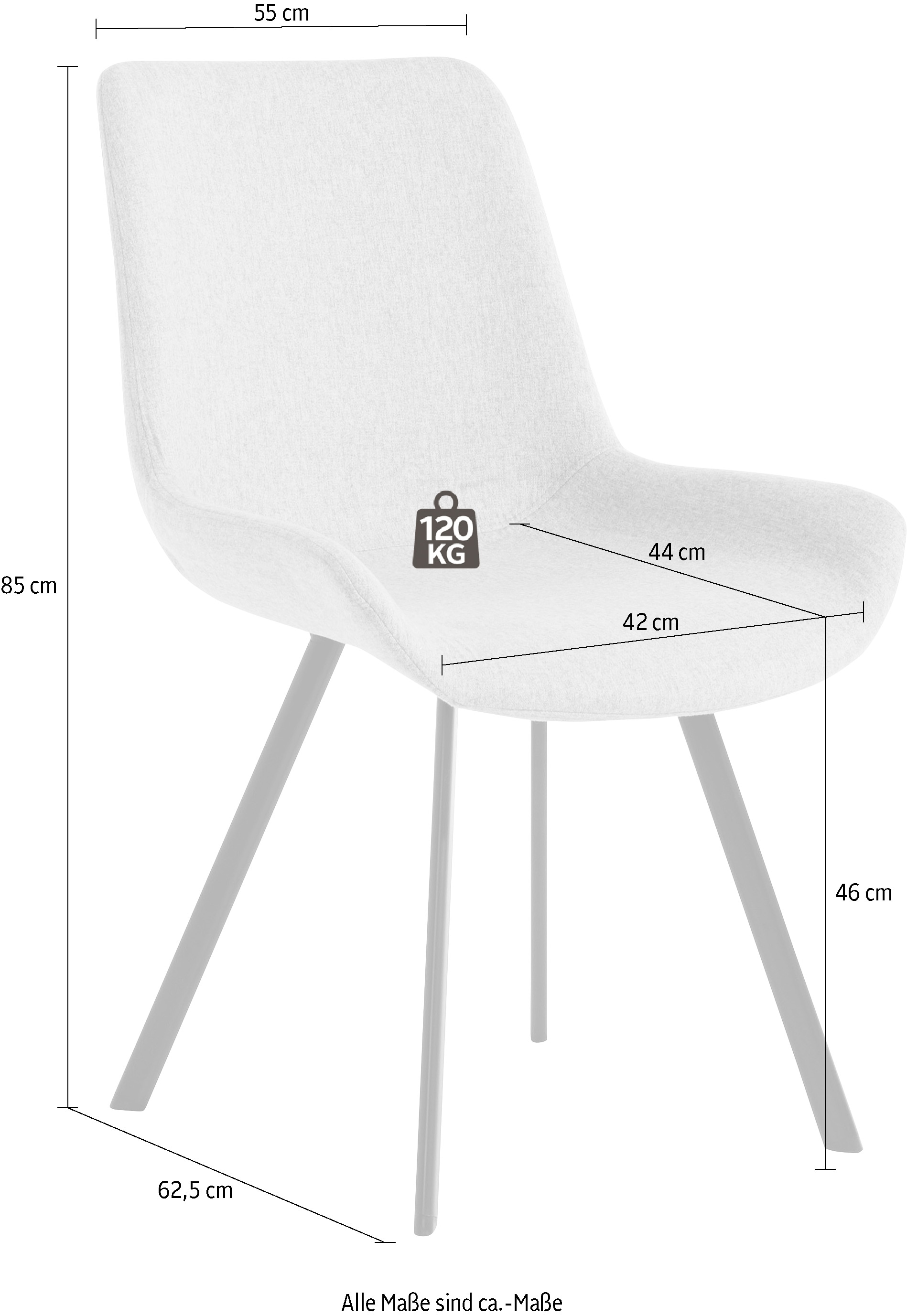 Homexperts Esszimmerstuhl »Rose 02«, (Set), 2 St., Webstoff, mit Webstoff- Bezug OTTO Online Shop | Stühle