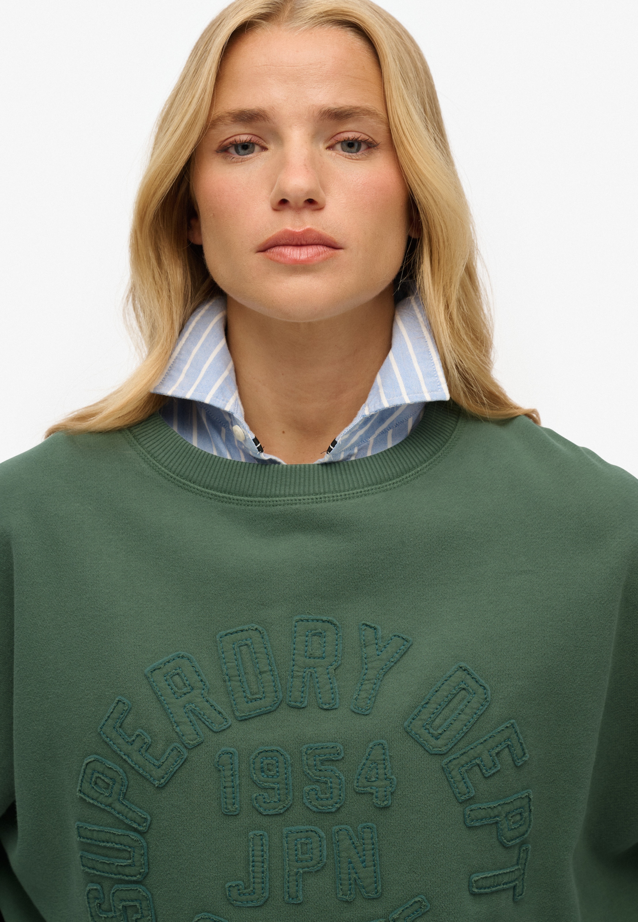 Superdry Sweatshirt »ATHLETIC TONAL APPLIQUE CREW«
