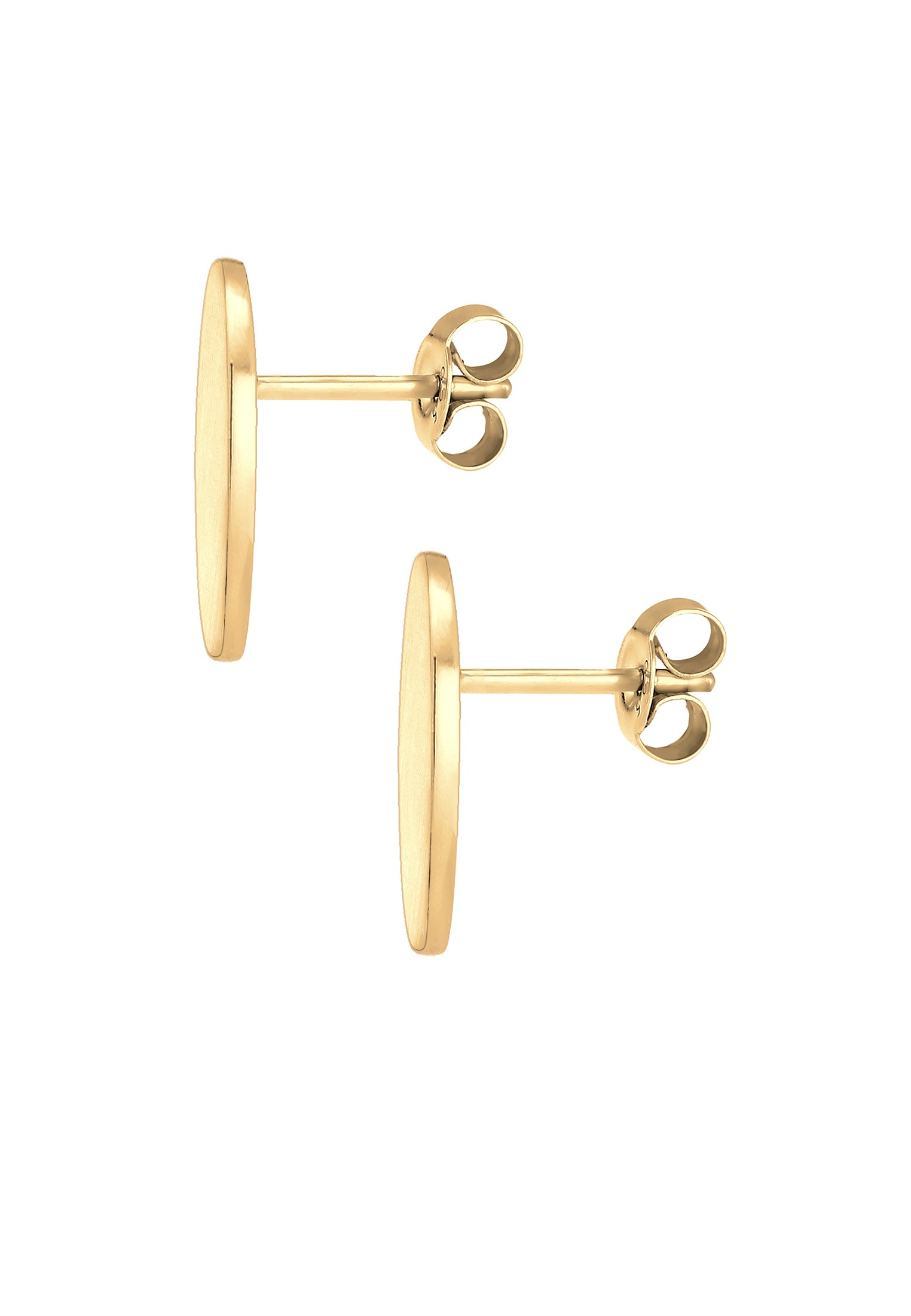 Elli Paar Ohrstecker »Ohrringe Ohrstecker Geo Kreis Matt Basic Cool 925er Silber«