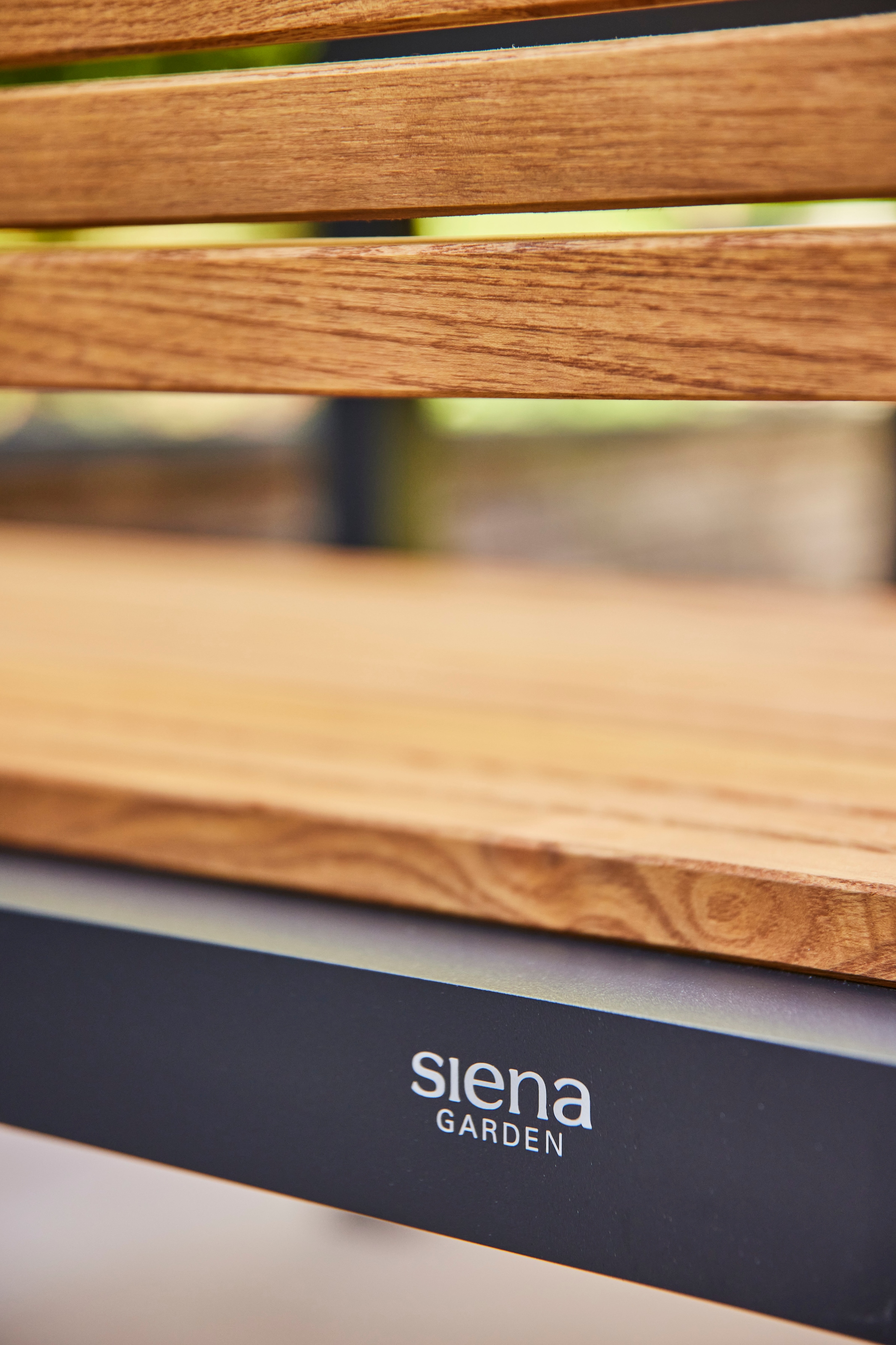Siena Garden Gartenbank »Bozen 3er Aluminiumgestell anthrazit Robininenholz« Flächen aus Robinienholz FSC® 100%