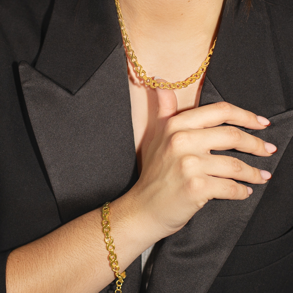 Lotus Edelstahlkette »Urban Woman - Infinity Unendlichkeitsschleife«
