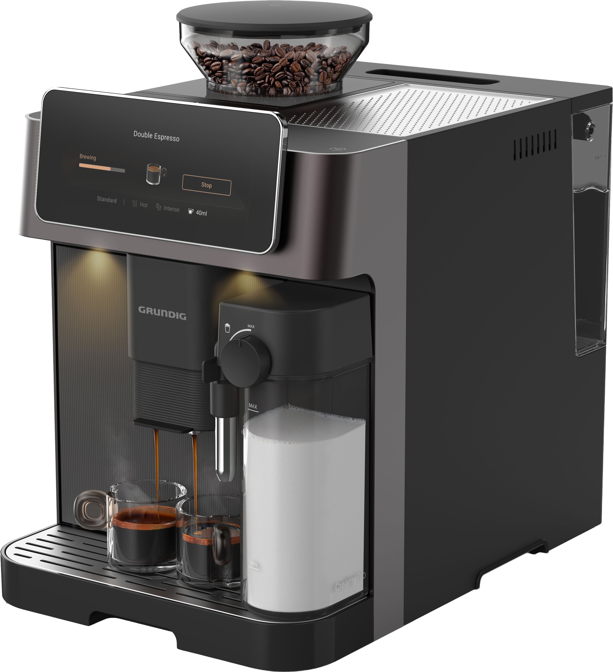 Grundig Kaffeevollautomat »KVA 9230« Premium Kaffeevollautomat mit App, 50+ Getränke & CreamyPro™