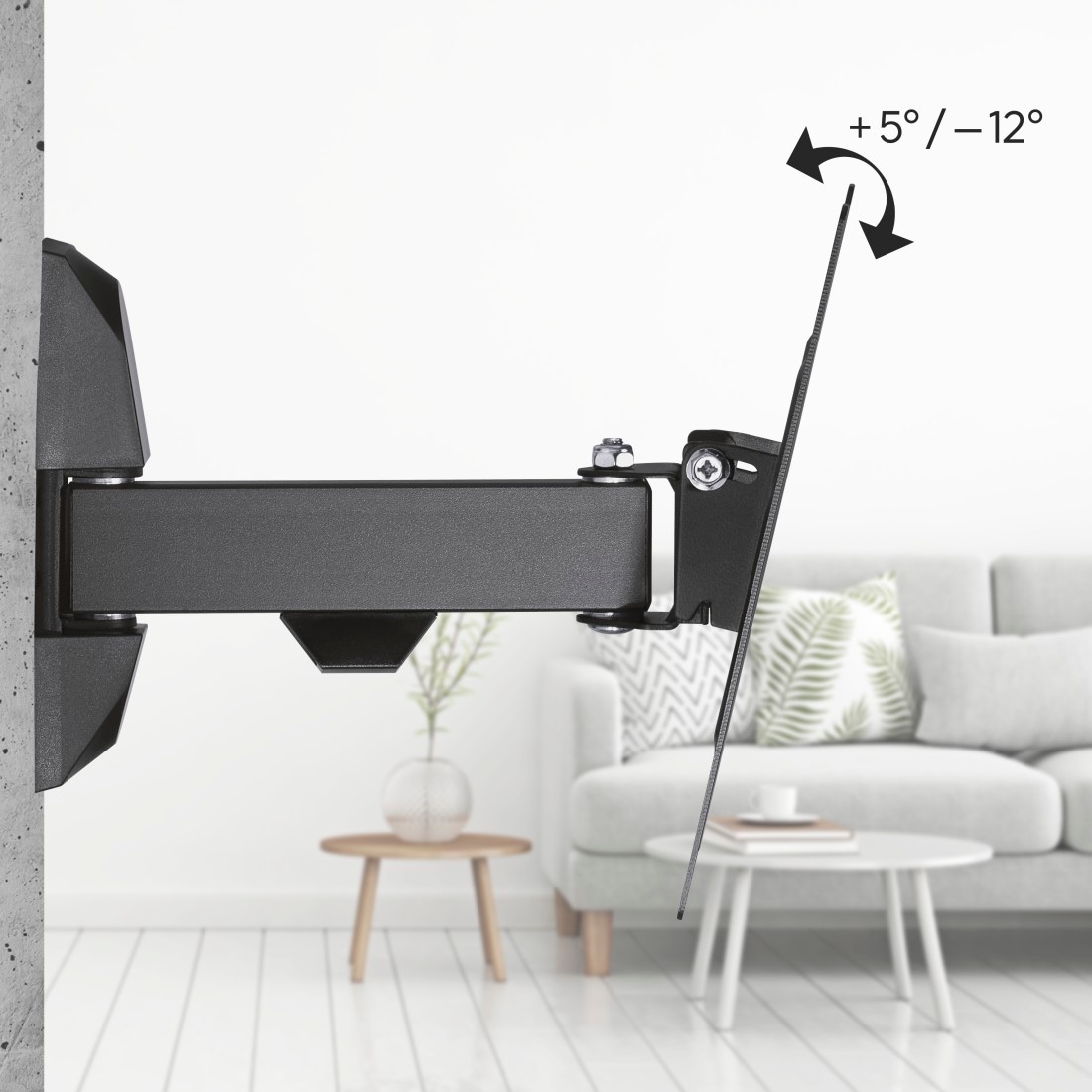 Hama TV-Wandhalterung »Halterung, schwenkbar, neigbar 48 - 122 cm (19" - 48")« bis 122 cm Zoll max. 20 kg