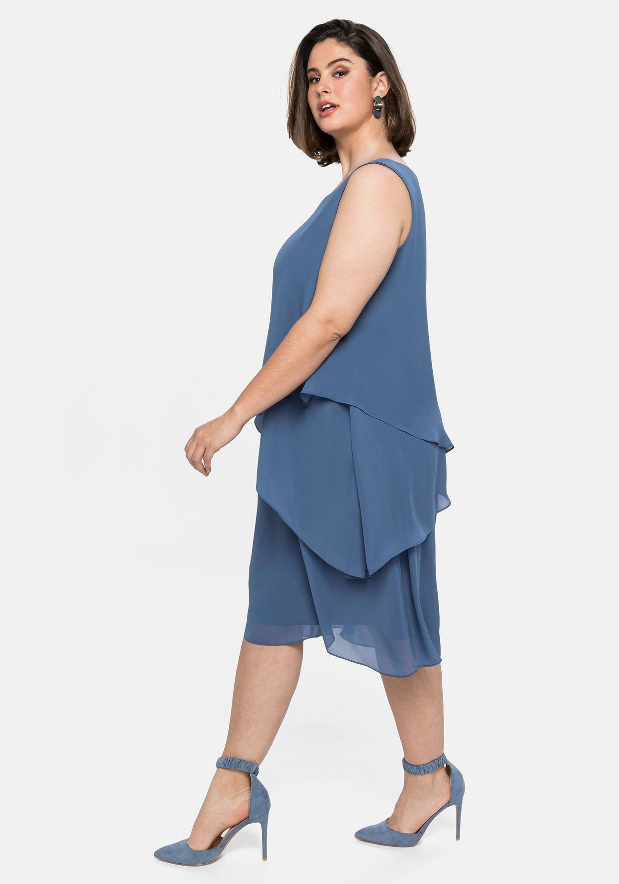 Sheego Cocktailkleid »Cocktailkleid im Lagenlook«, im Lagenlook
