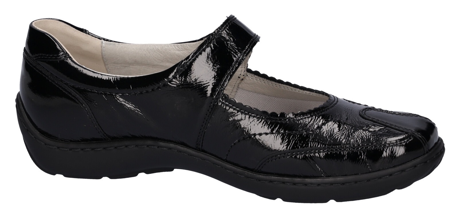 Waldläufer Klettschuh »HENNI«, in glänzender Lackoptik, H-Weite