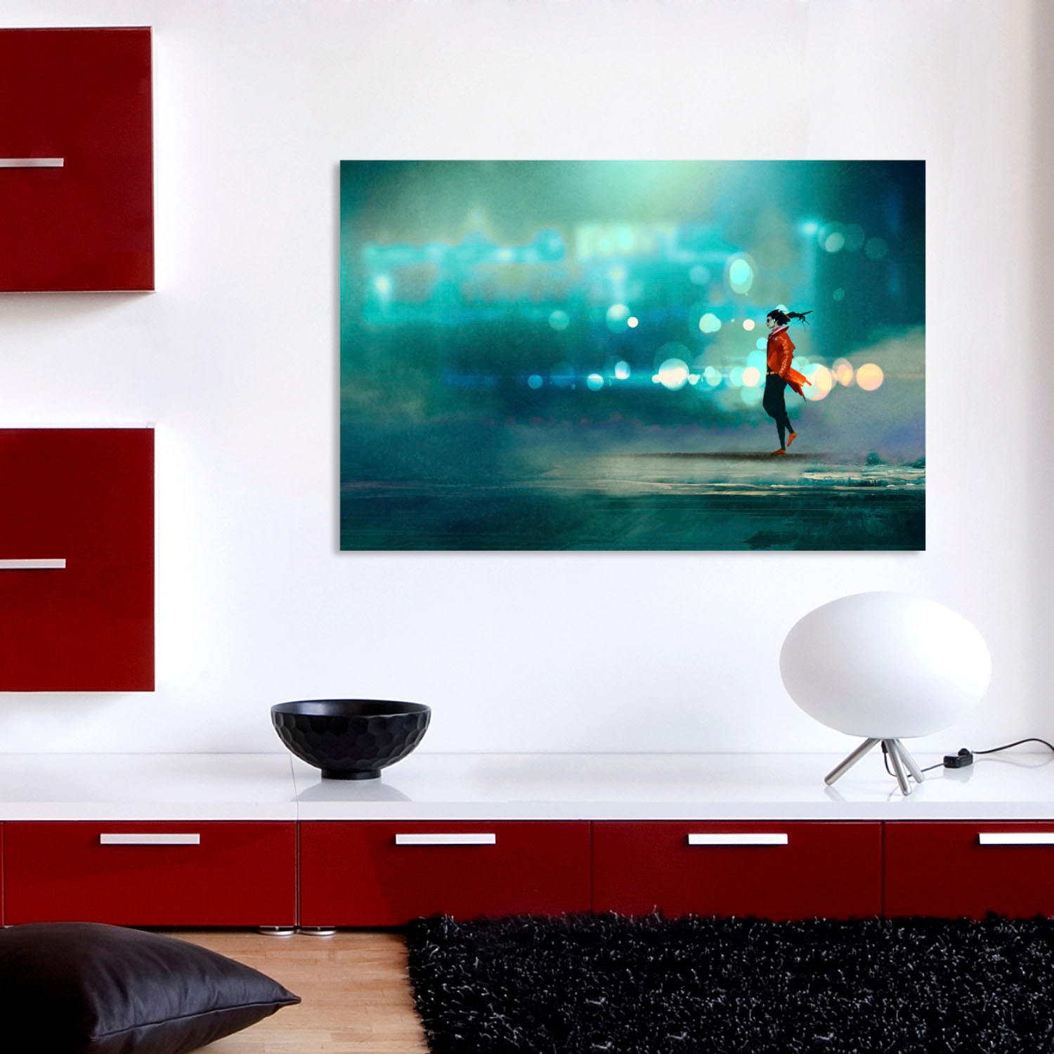 queence Acrylglasbild »Frau« Bilder von Frauen | Frau | Kunst Fine Art-Print in Galeriequalität