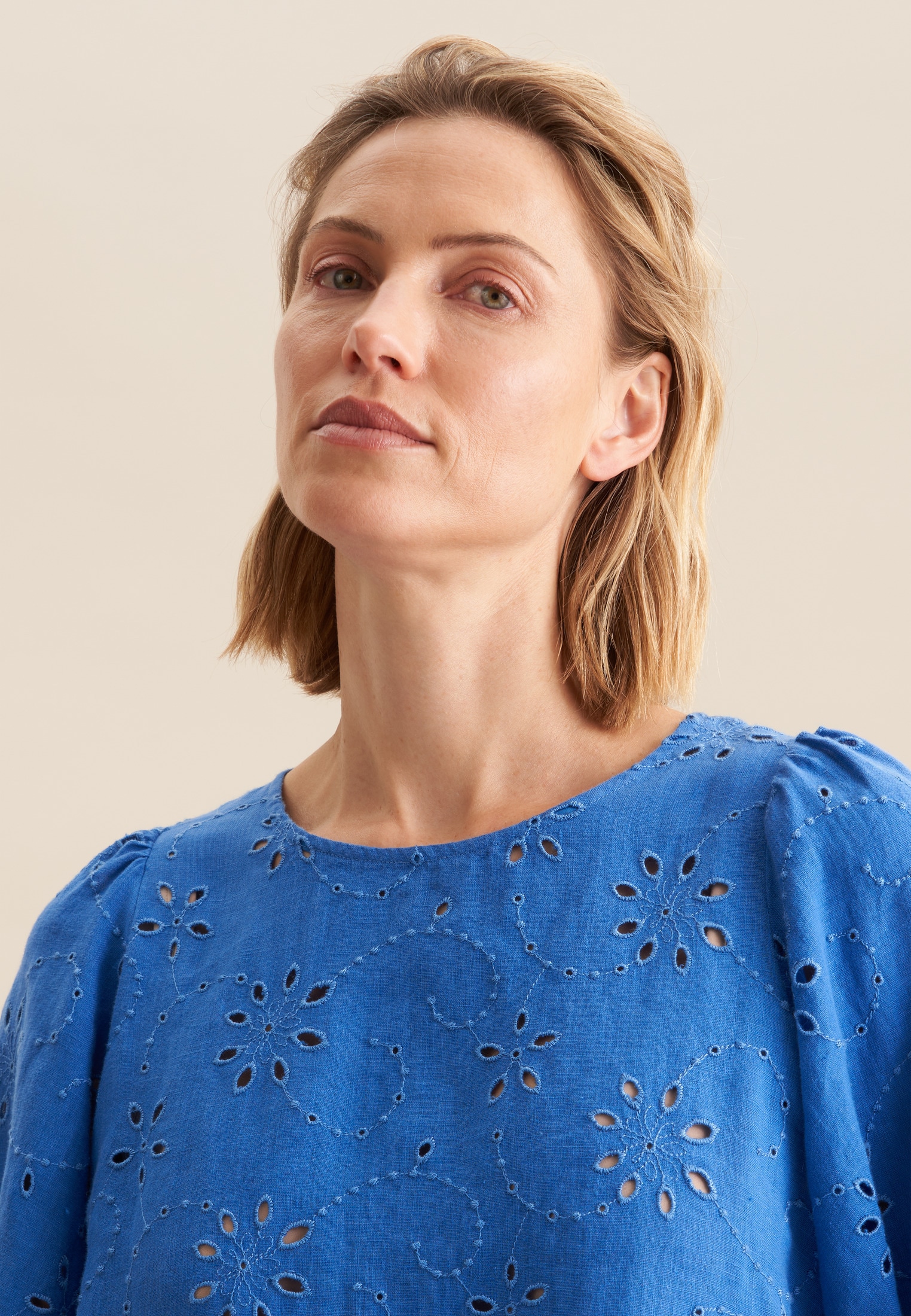 seidensticker Shirtbluse »Schwarze Rose« 1/2 Rundhals Stickerei