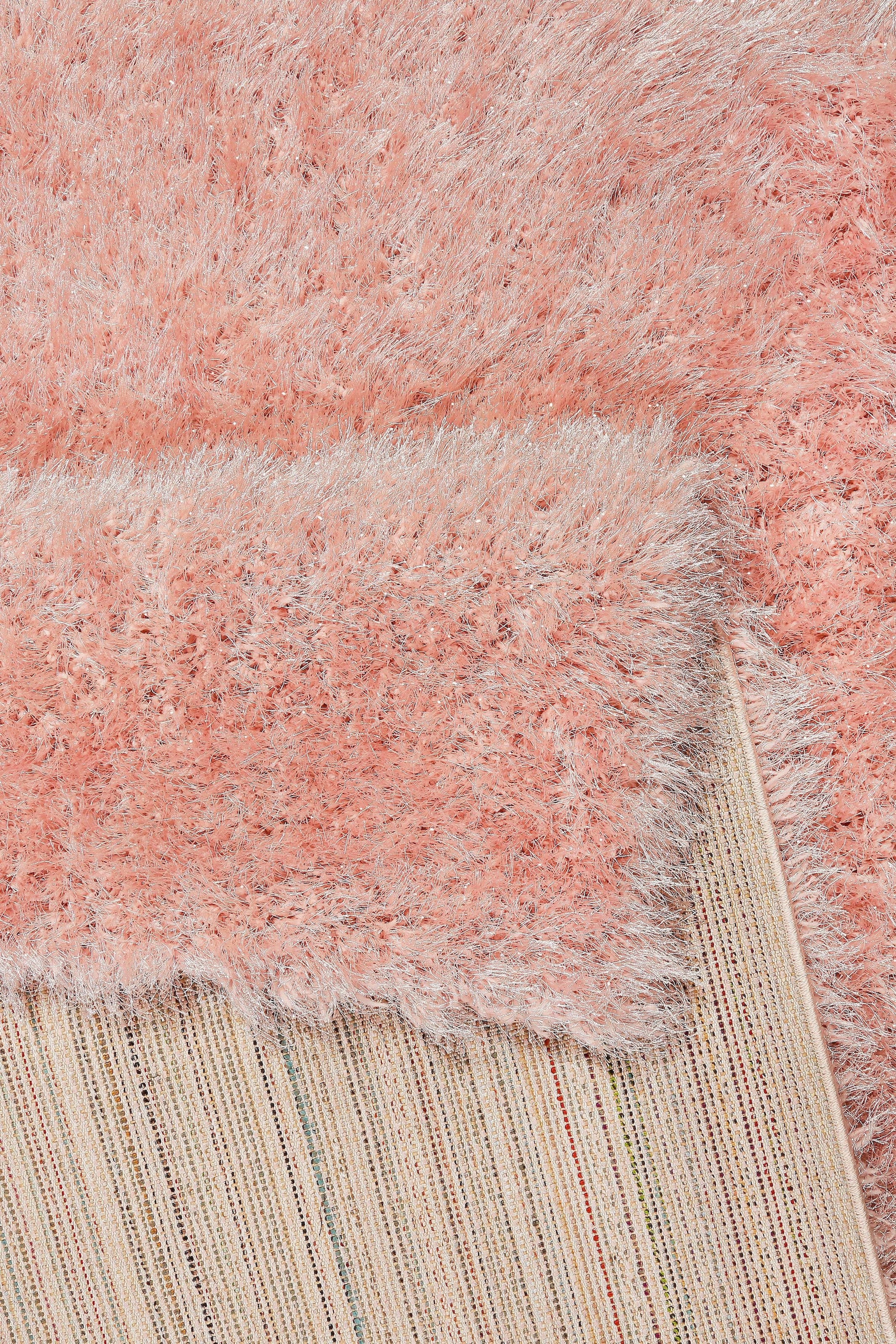 Wecon home Hochflor-Teppich »Shiny Touch«, rechteckig, 70 mm Höhe, Glanzgarn, Wohnzimmer