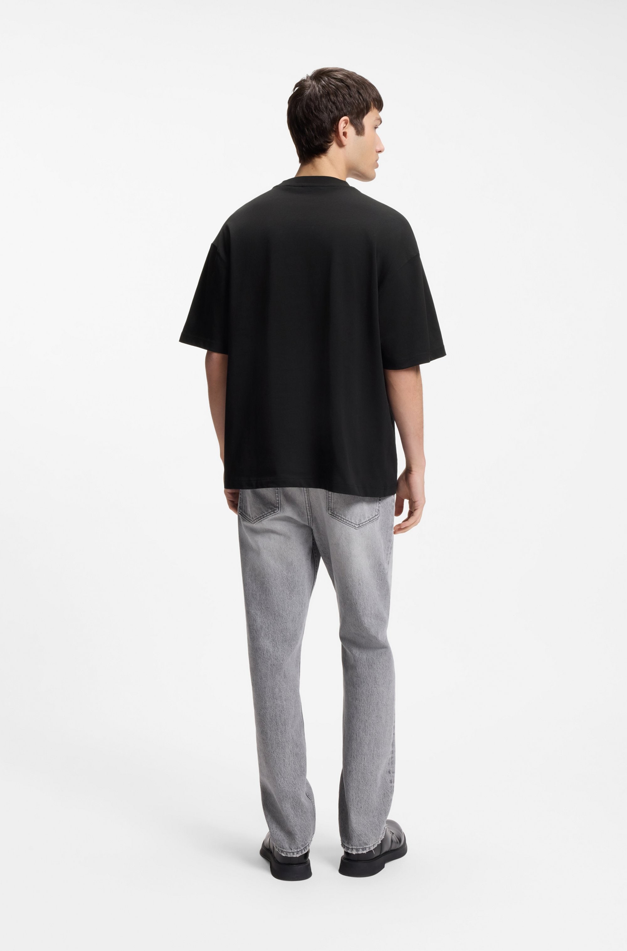 HUGO T-Shirt »Dinkee« Oversized-Fit, reine Baumwolle, Logo-Druck