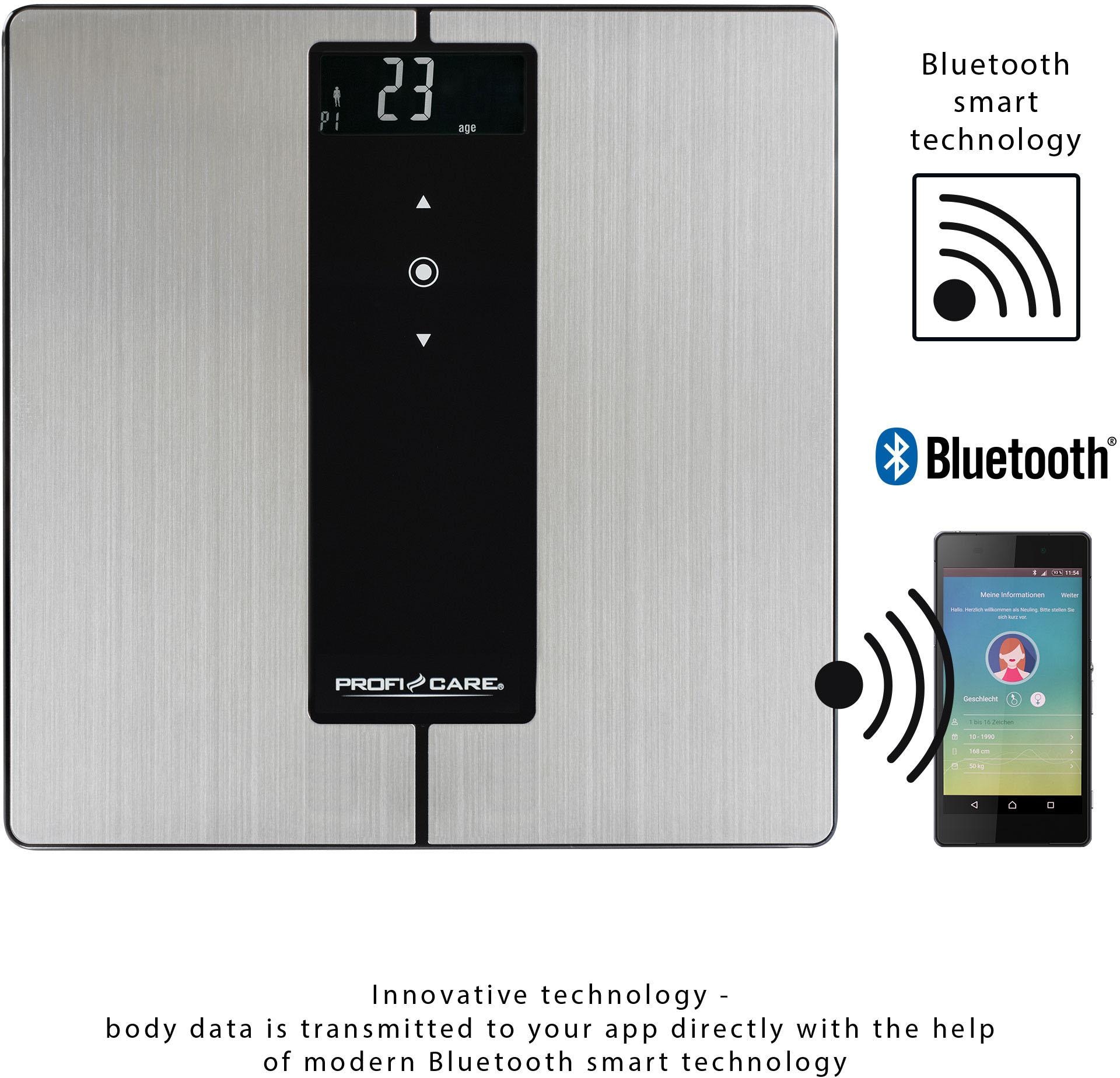 ProfiCare Körper-Analyse-Waage »PC-PW 3008 BT«, 9 in 1 mit Bluetooth