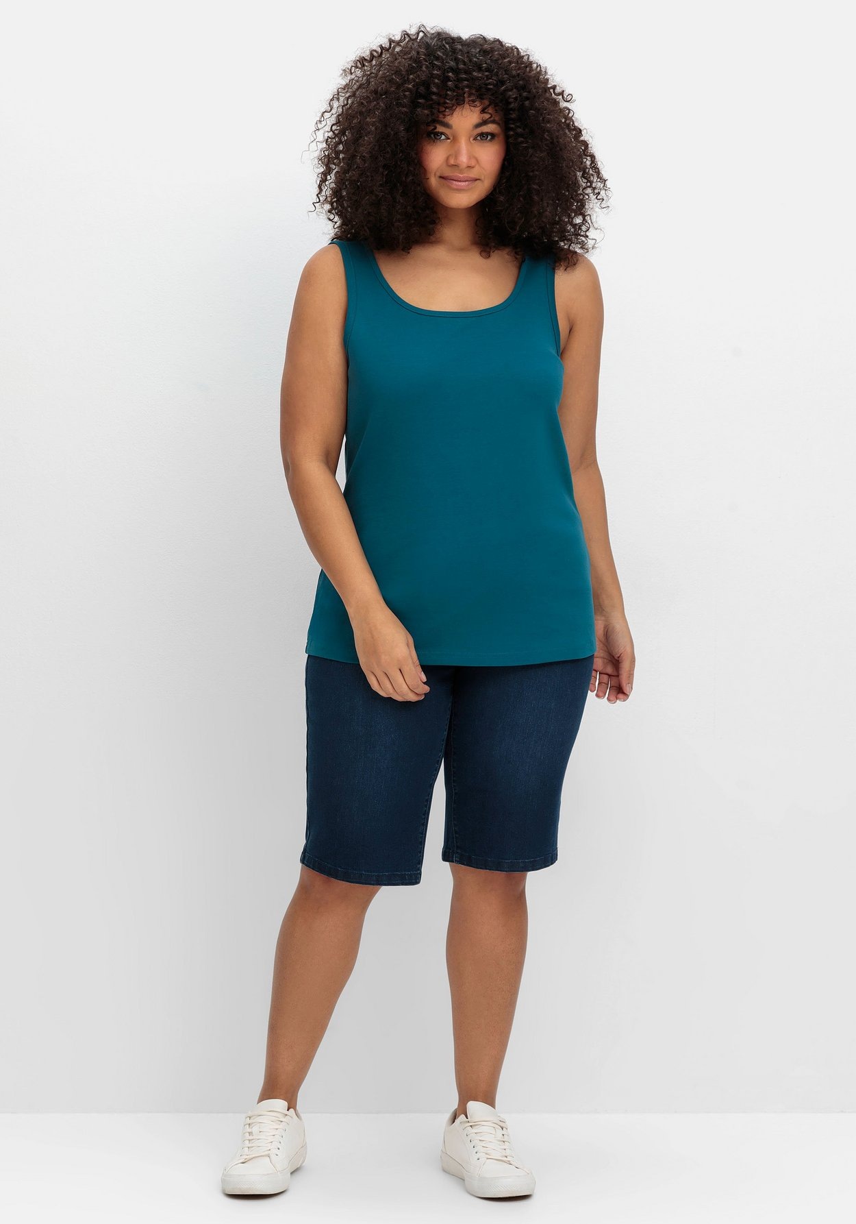 Sheego Tanktop »Tanktop aus reiner Baumwolle«
