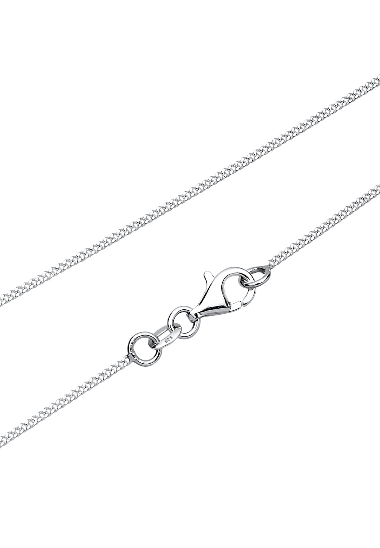 Elli Silberkette »Halskette Geo Oval Topas Edelstein Festlich 925 Silber«