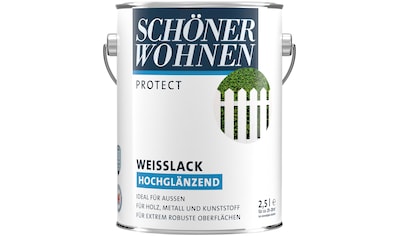 SCHÖNER WOHNEN-Kollektion Weißlack »Protect«, (1), hochglänzend, 2500 ml, weiß kaufen